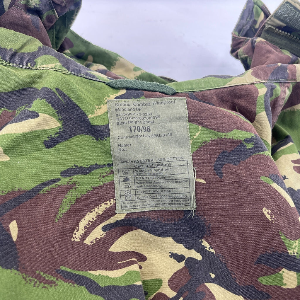 British Army DPM Camouflage Windproof Smock Jacket Size 170/96 (UK Large)