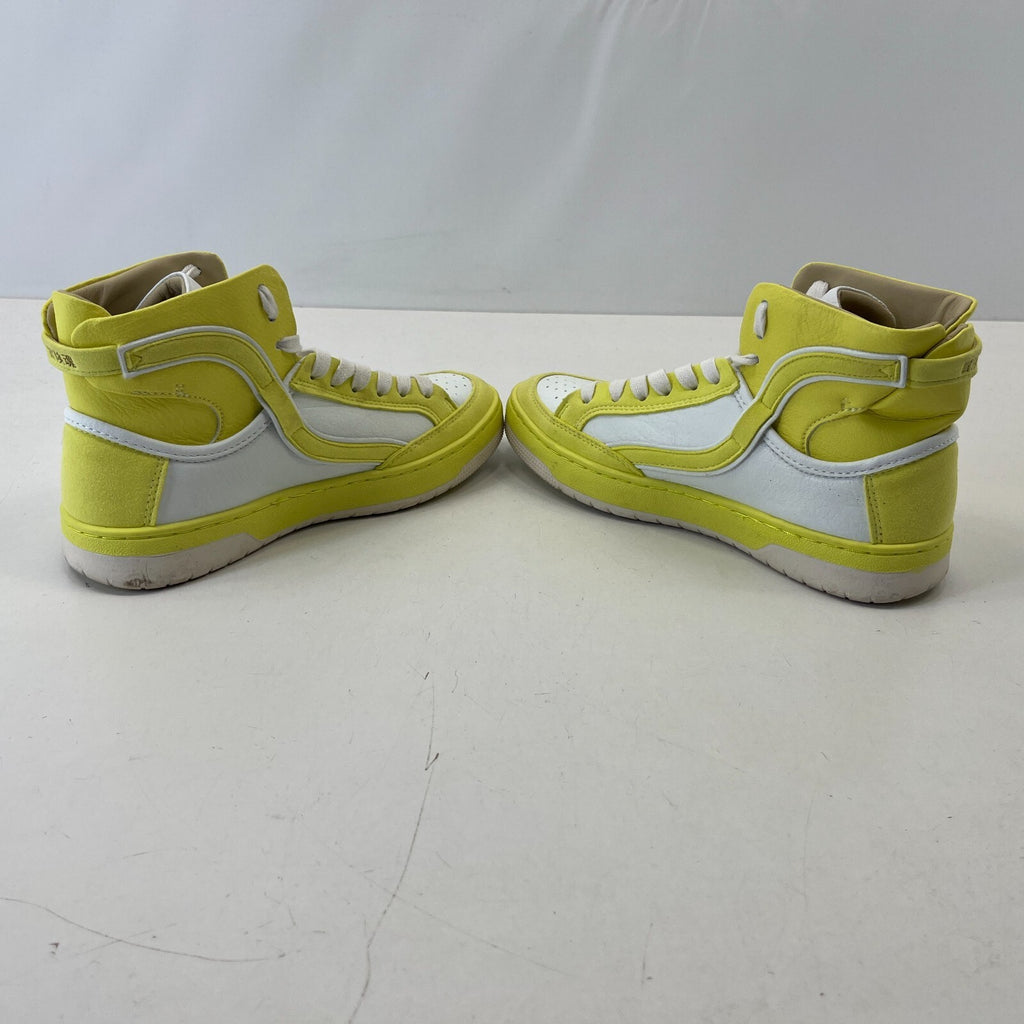 Superdry High Top Trainers - Vegan Leather Yellow White Neutral size UK 4 EU 37