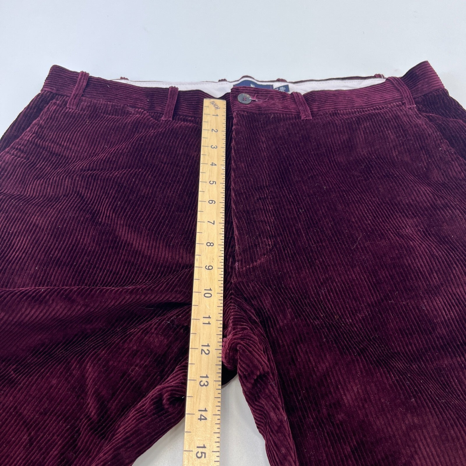 Blue Harbour Corduroy Cord Trouser Burgundy Red W38" L30"