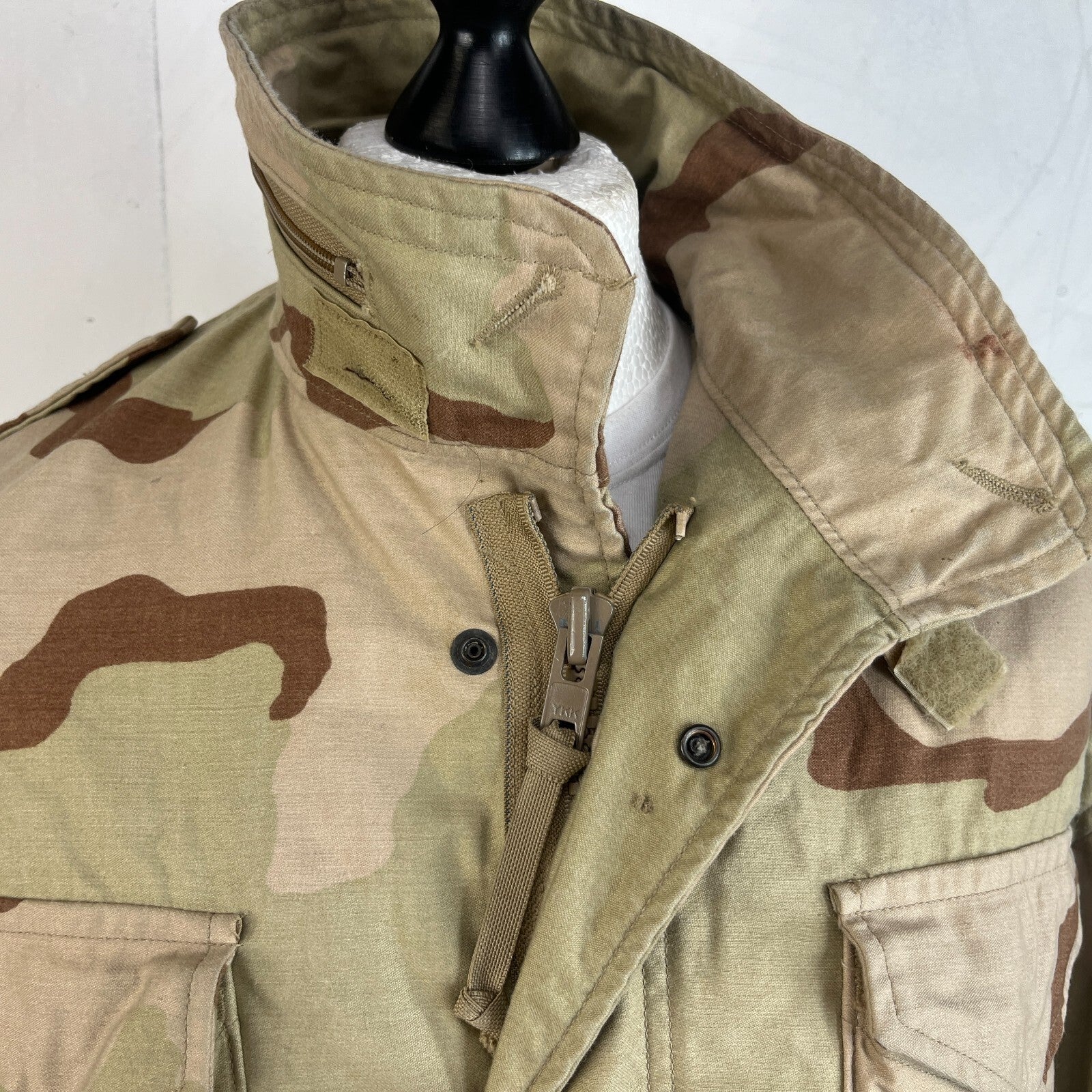 US Army Surplus Issue DCU Desert Camo Tri Colour M65 Cold Weather Jacket Medium-Regular
