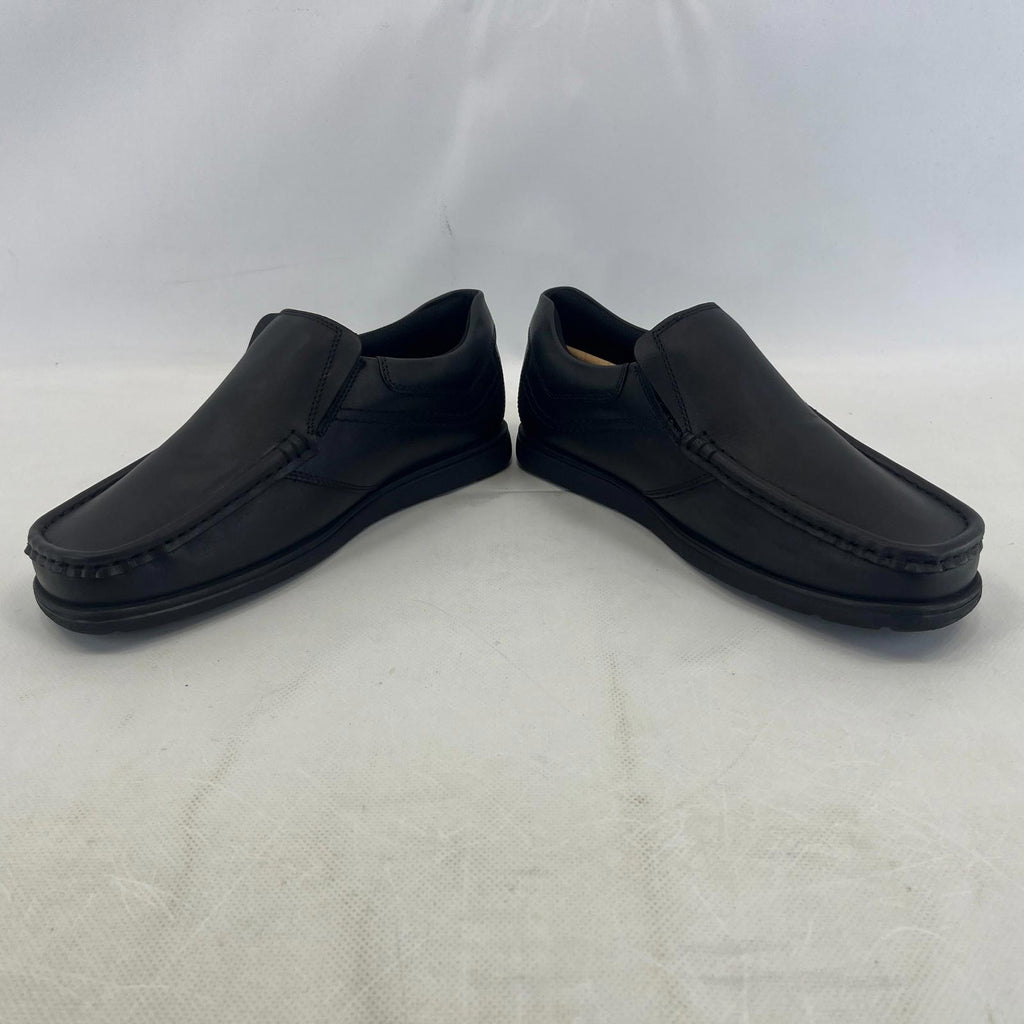 Pretty Green Waltham Slip On Shoes Moccasin Loafers Men's Black Leather size 7