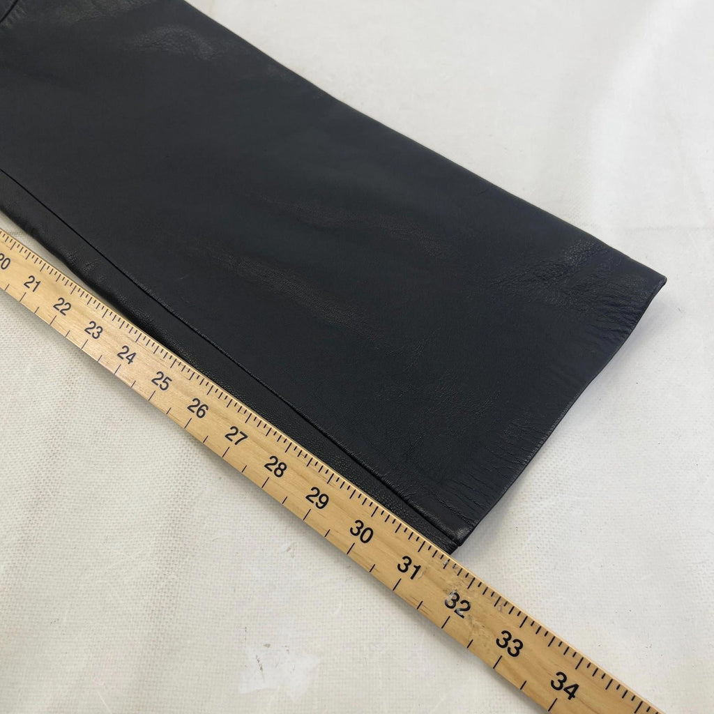 Women’s Real Leather Trousers/Jeans in Black UK size 12