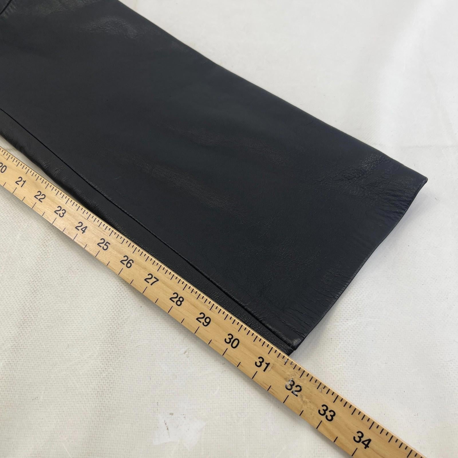 Women’s Real Leather Trousers/Jeans in Black UK size 12
