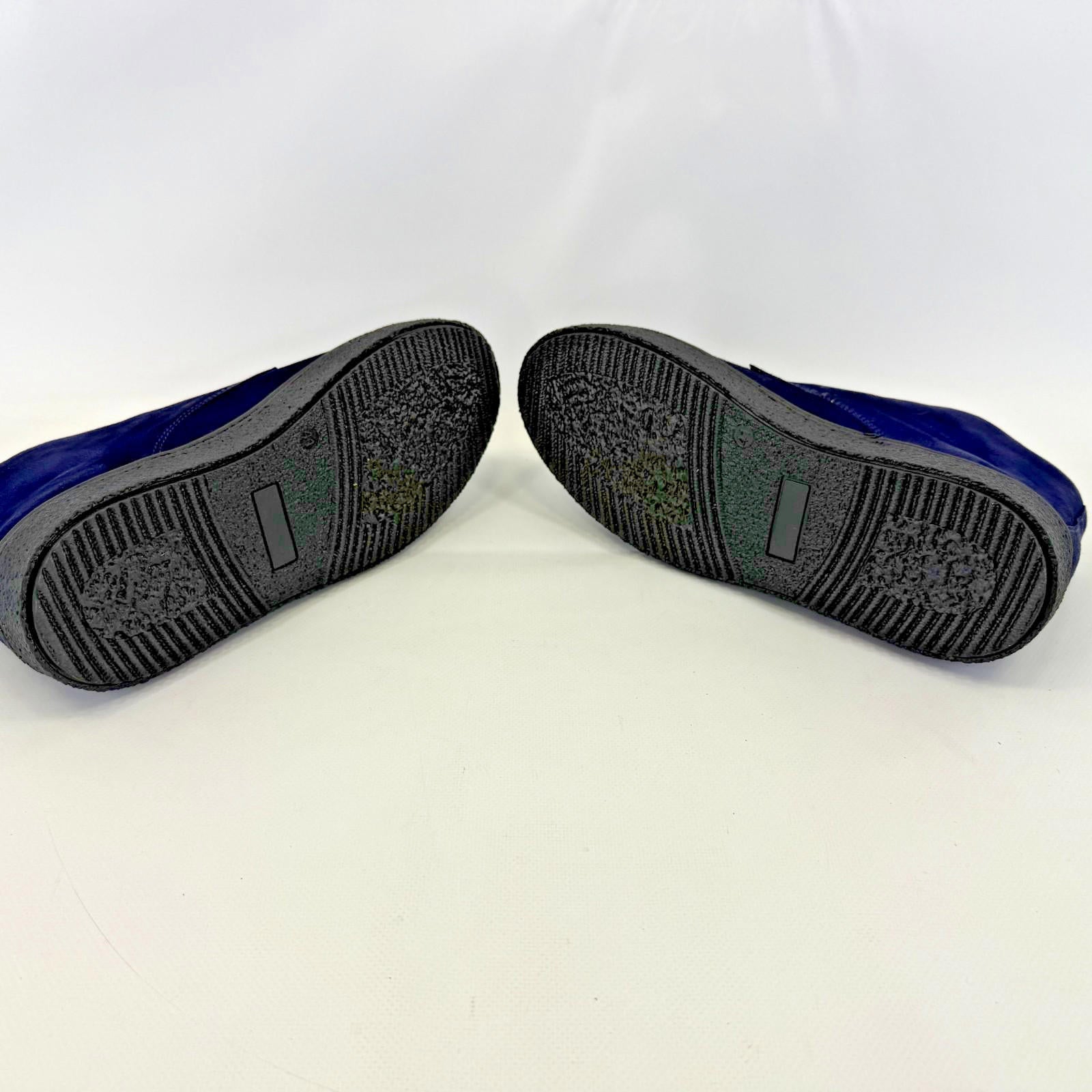 Delicious Junction Bullitt Suede Desert Boots in Dark Navy Blue size UK 7 EU 41
