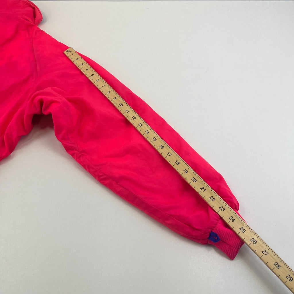 Vintage 1991 Columbia Reversible Ski/Snowboard Bomber Jacket Pink/Purple size L