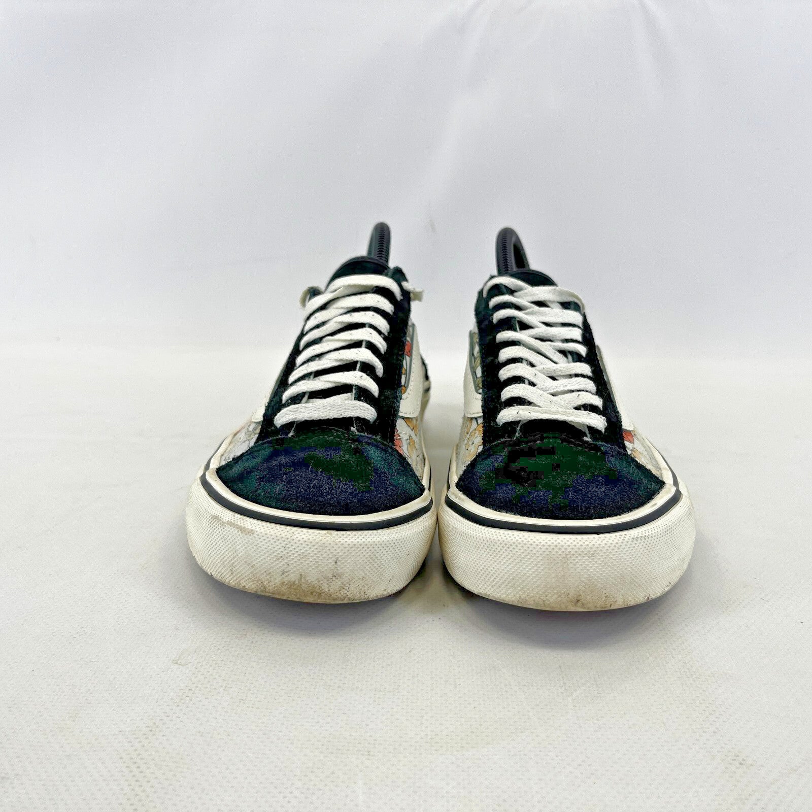 Vans Off the Wall Trainers Floral & Suede Low Top Skate Sneaker UK size 5.5