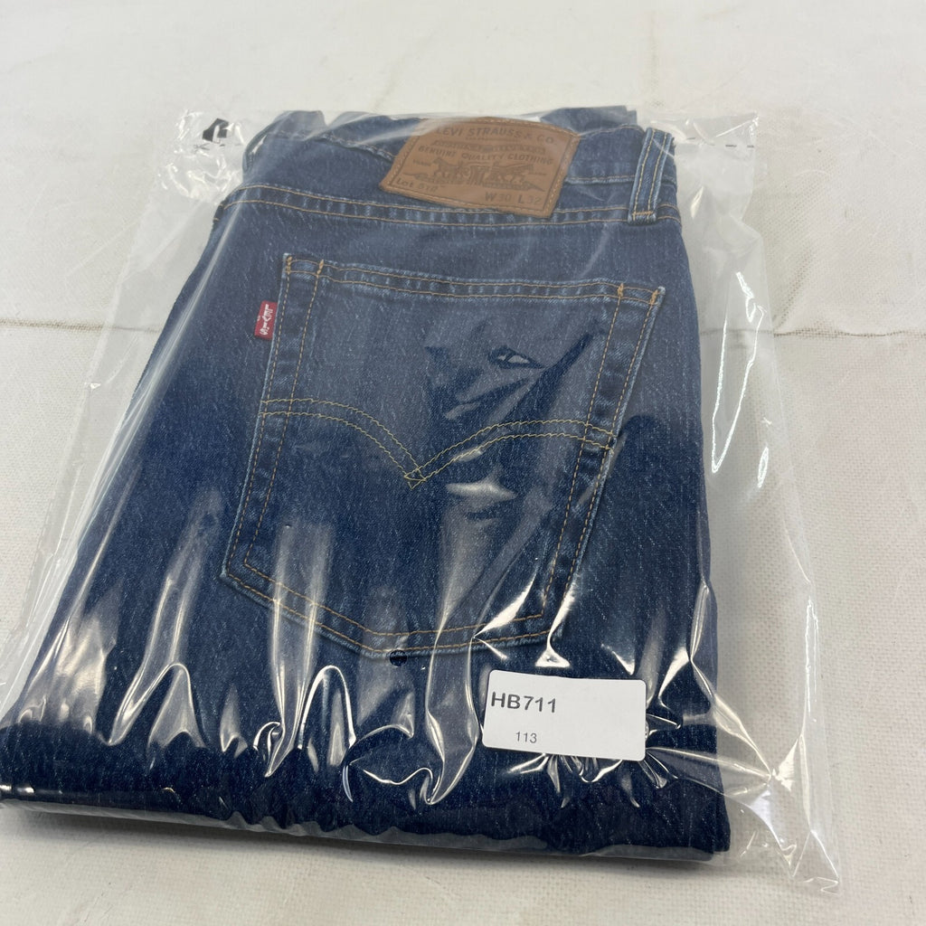 Levi's 510 Premium Big E Jeans W30" L32" Mid Blue Denim Slim Stretch