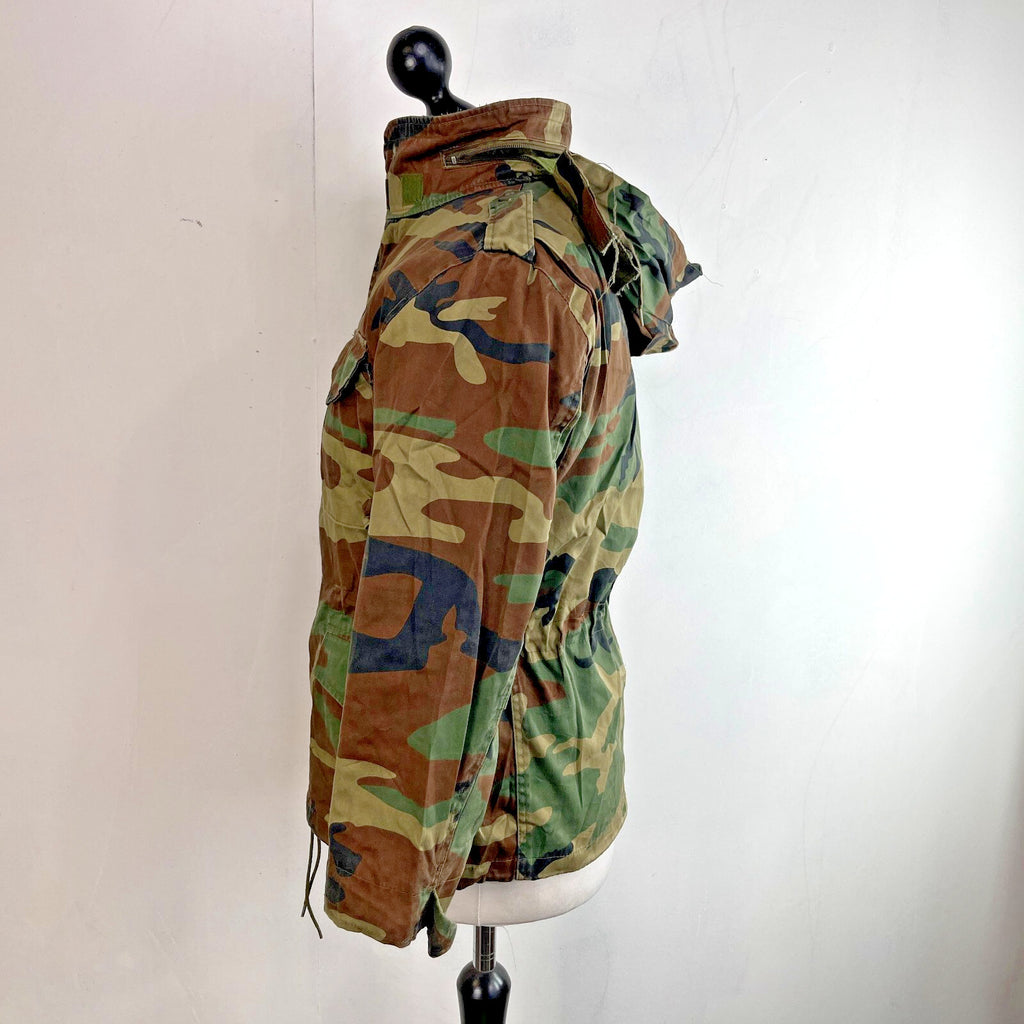 Mil-Tec US Army Military Jacket Green Camouflage size Youth XL + Hood