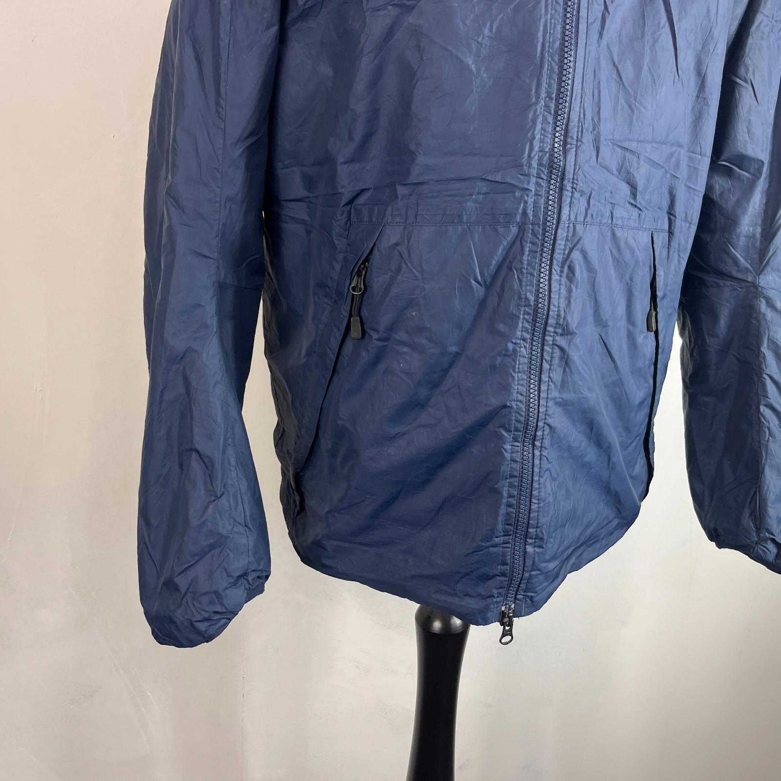 Nike Sportswear Jacket Men's size M Navy Blue Windrunner Windbreaker Hood Lined