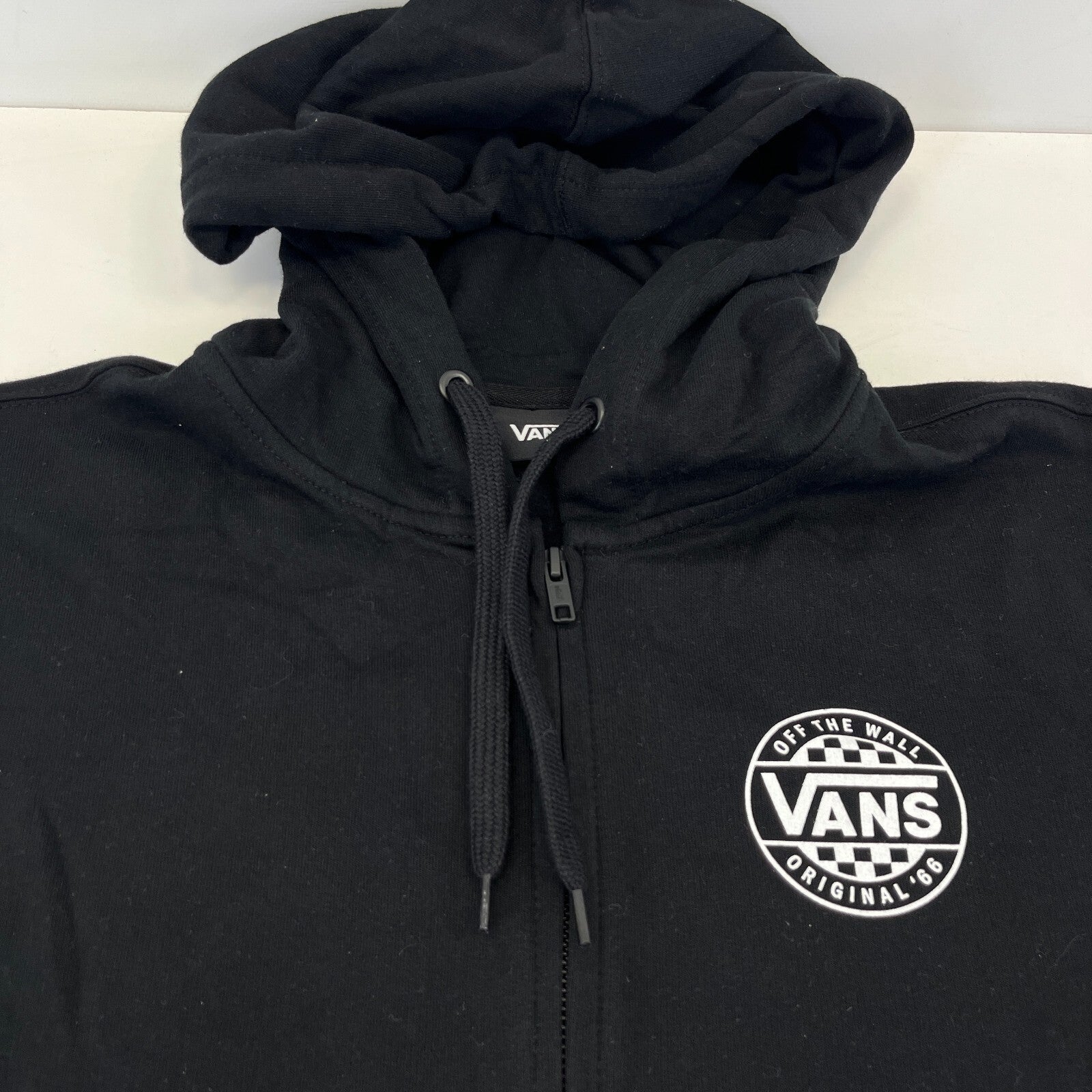 Vans Off the Wall Men's Back Print Hoodie in Black size Small