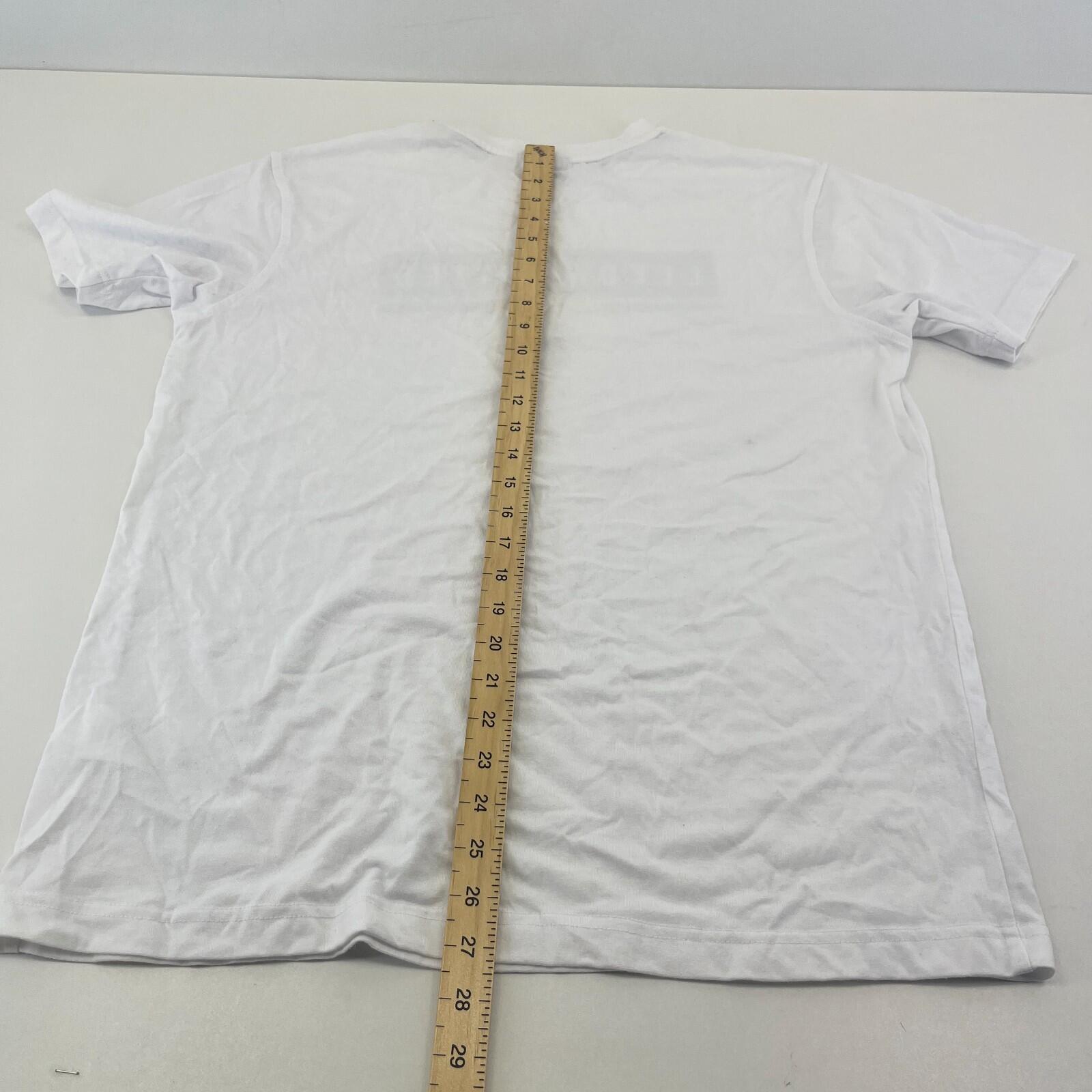 Leeds United Men's T-Shirt in White UK size Large