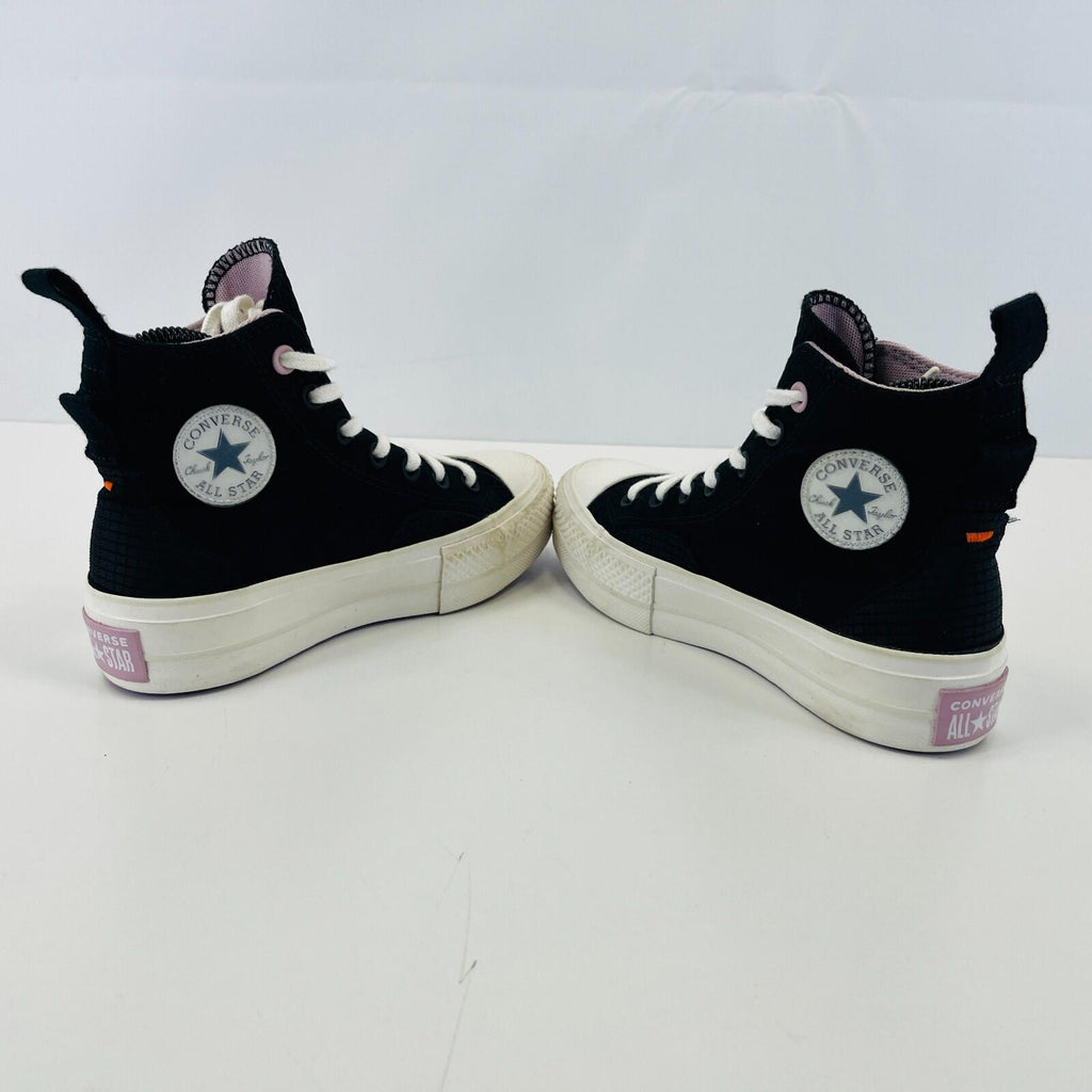 Converse All Star Chuck Taylor Hi-Top Black/Lilac/White Trainers UK 3