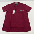 Genuine Jaguar Mens Core Polo Shirt in Maroon Burgundy Red size Small