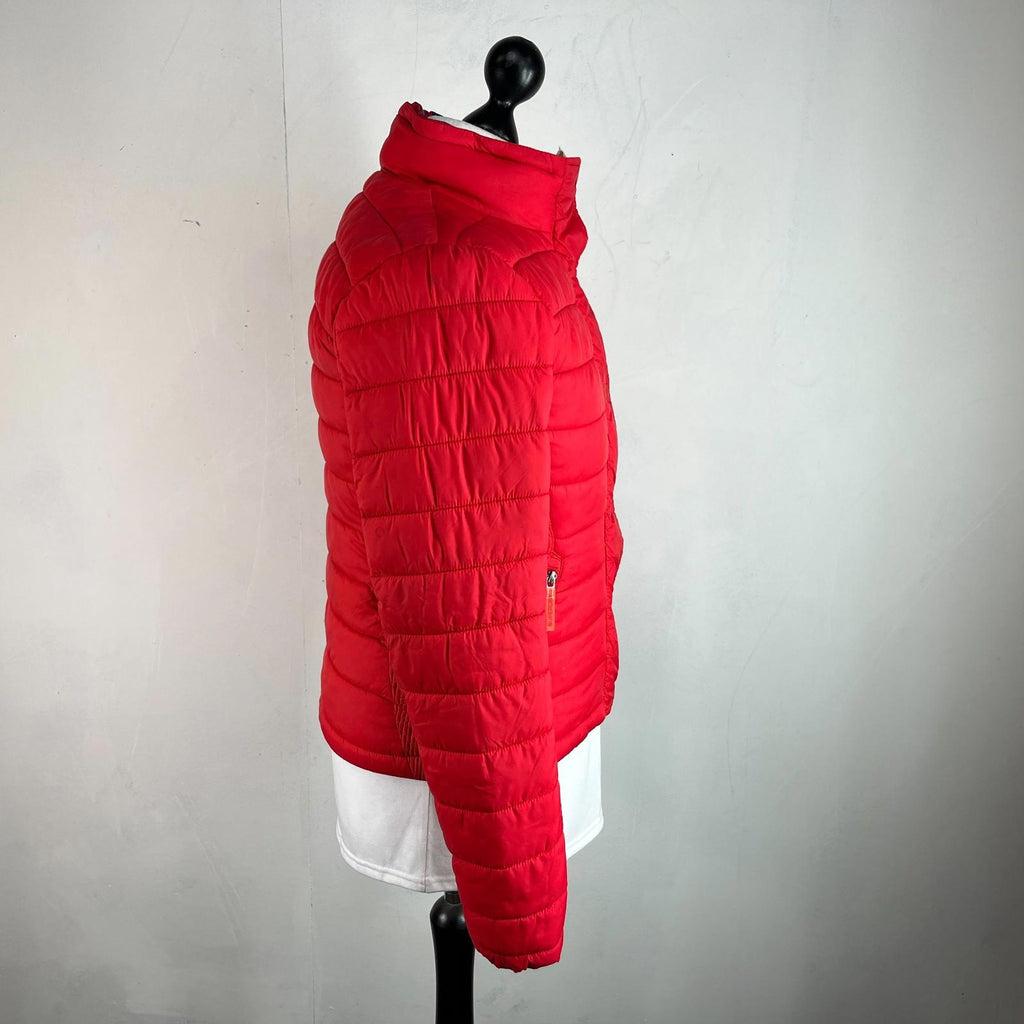 Superdry Original Fuji Jacket Coat Women’s size 14 Quilted Red Warm Ladies
