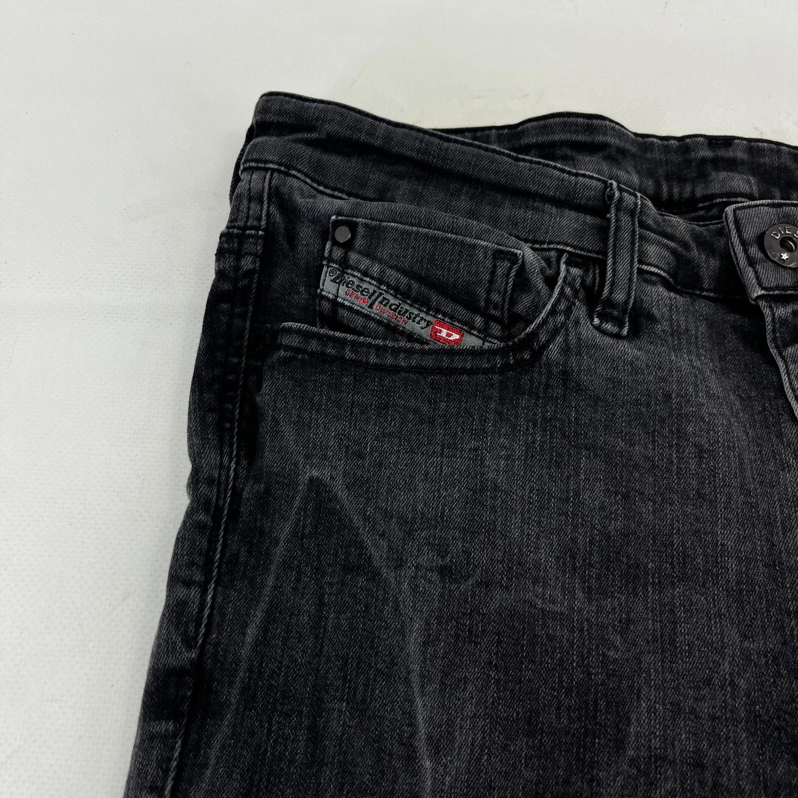 Diesel Women's Skinzee Super Slim Skinny Stretch Jeans W31 L30 Black Denim