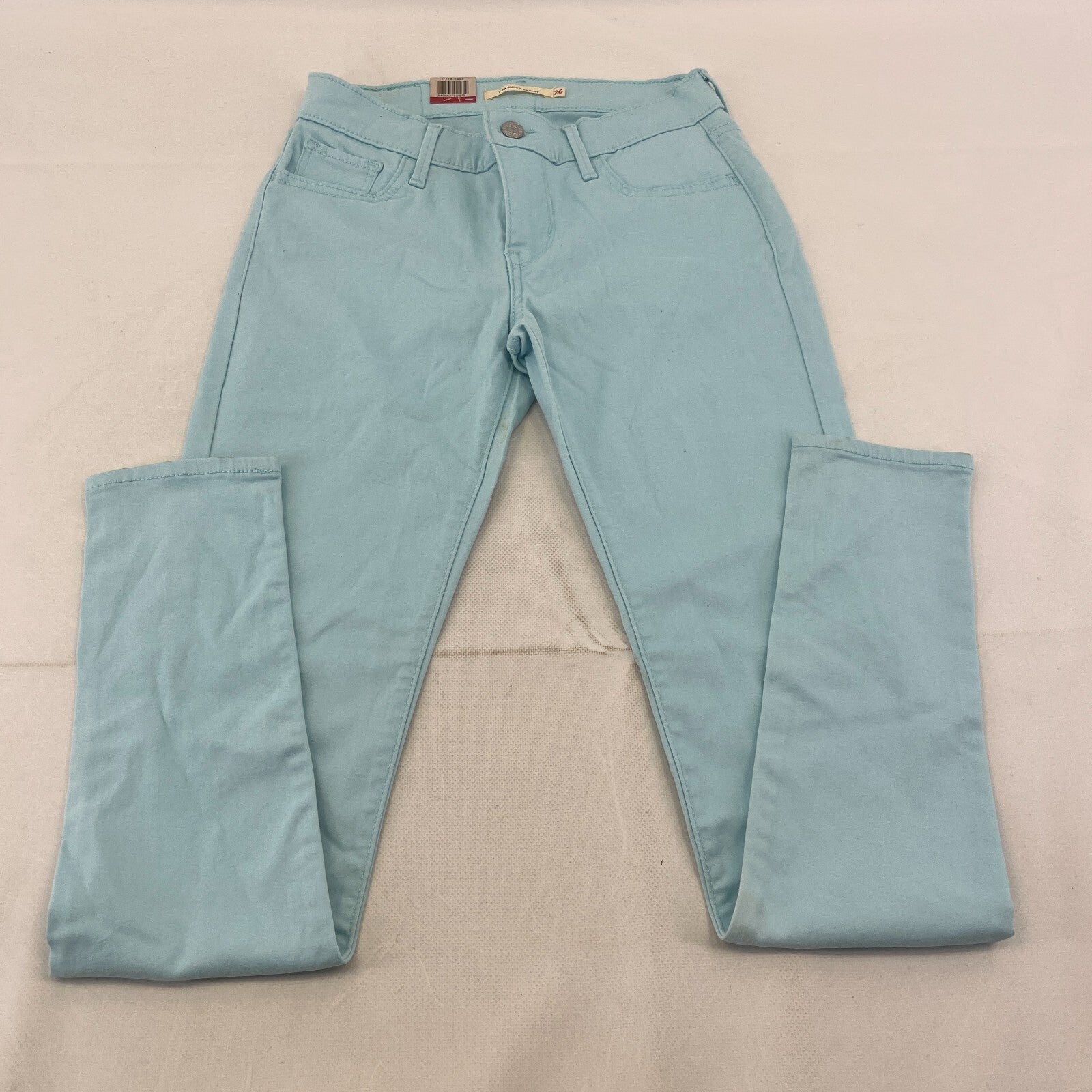 Levi's 710 Super Skinny Stretch Jeans in Baby Blue W26" L30" - See Details