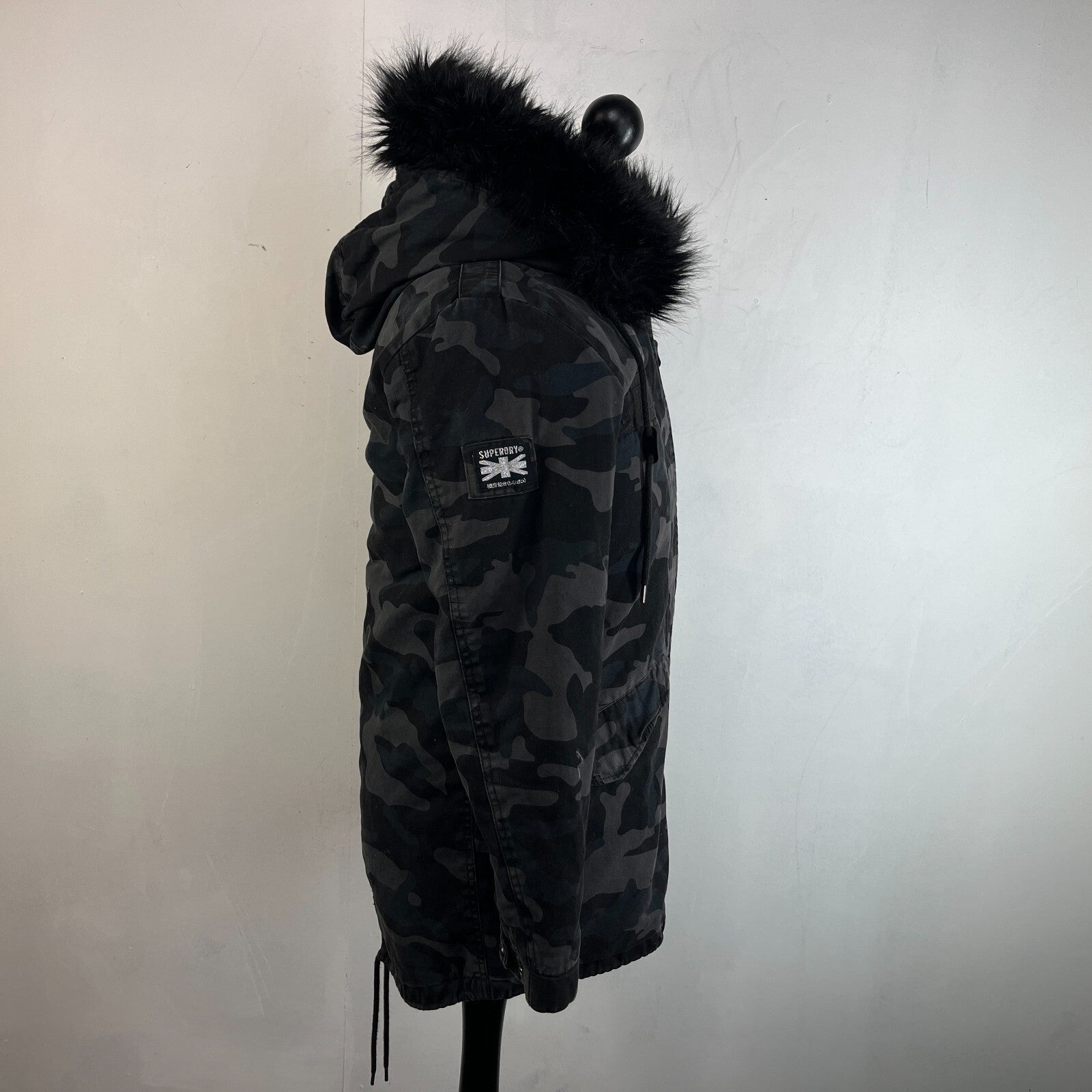 Superdry The Rookie Military Jacket  Camo Womens UK 10 Combat Utility Field Coat