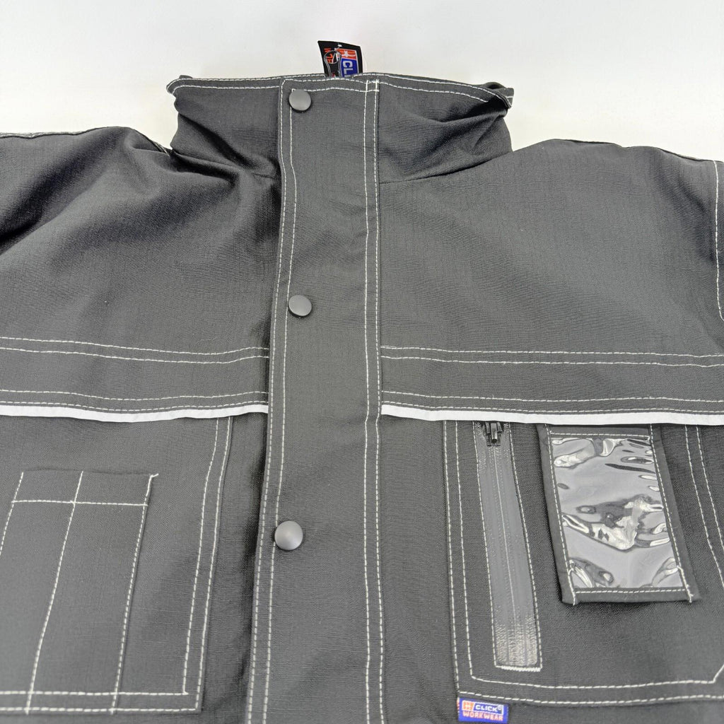 Beeswift Click Waterproof Padded Jacket Quilted Safety Coat size M Stow Hood