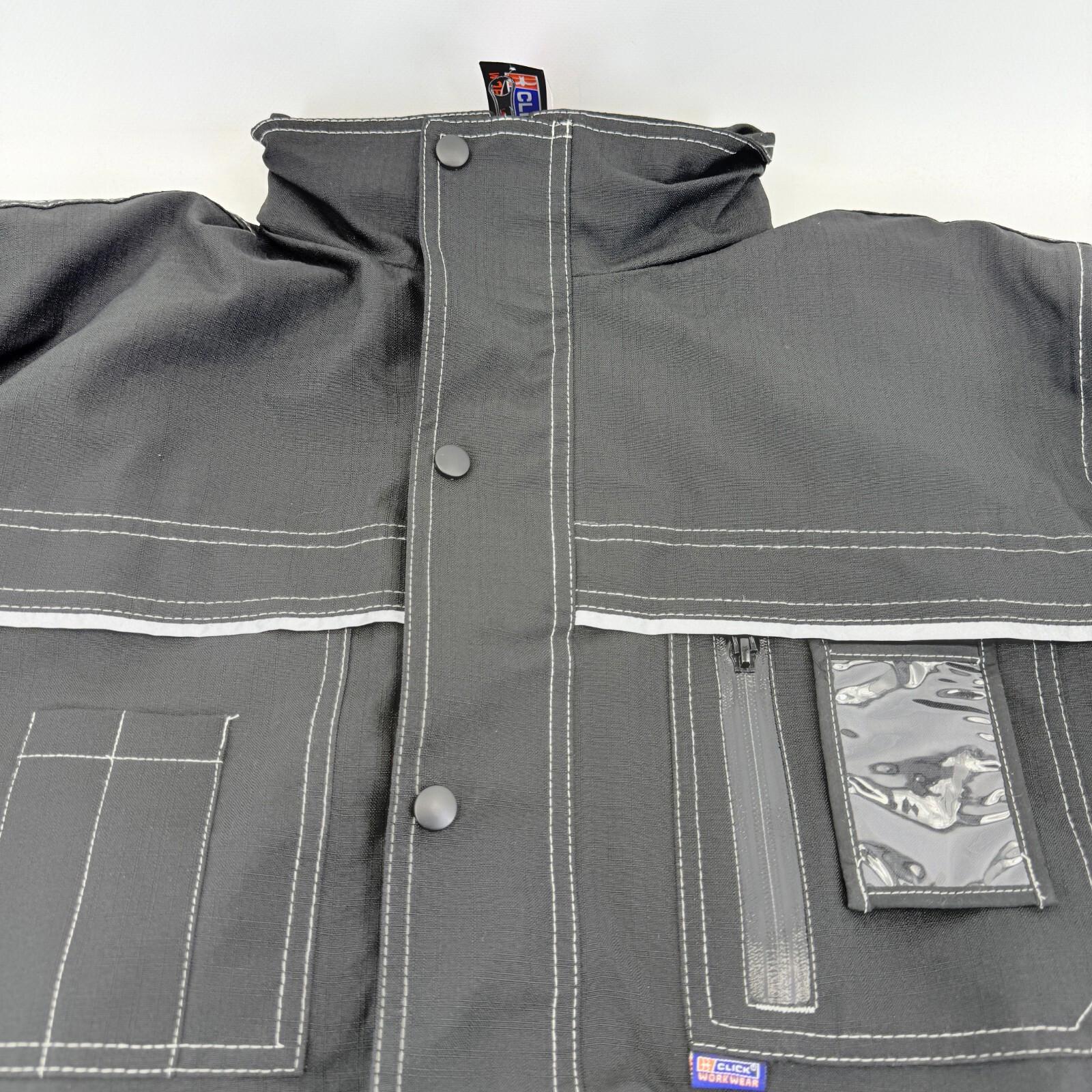 Beeswift Click Waterproof Padded Jacket Quilted Safety Coat size M Stow Hood