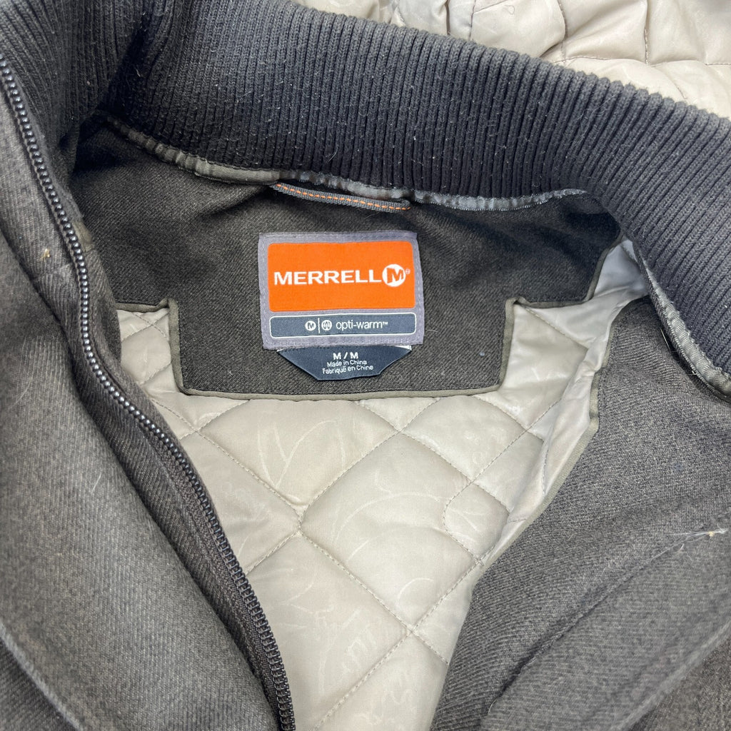 Merrell Womens Hooded Duffle Parka Khaki Brown Waterproof Insulated size M