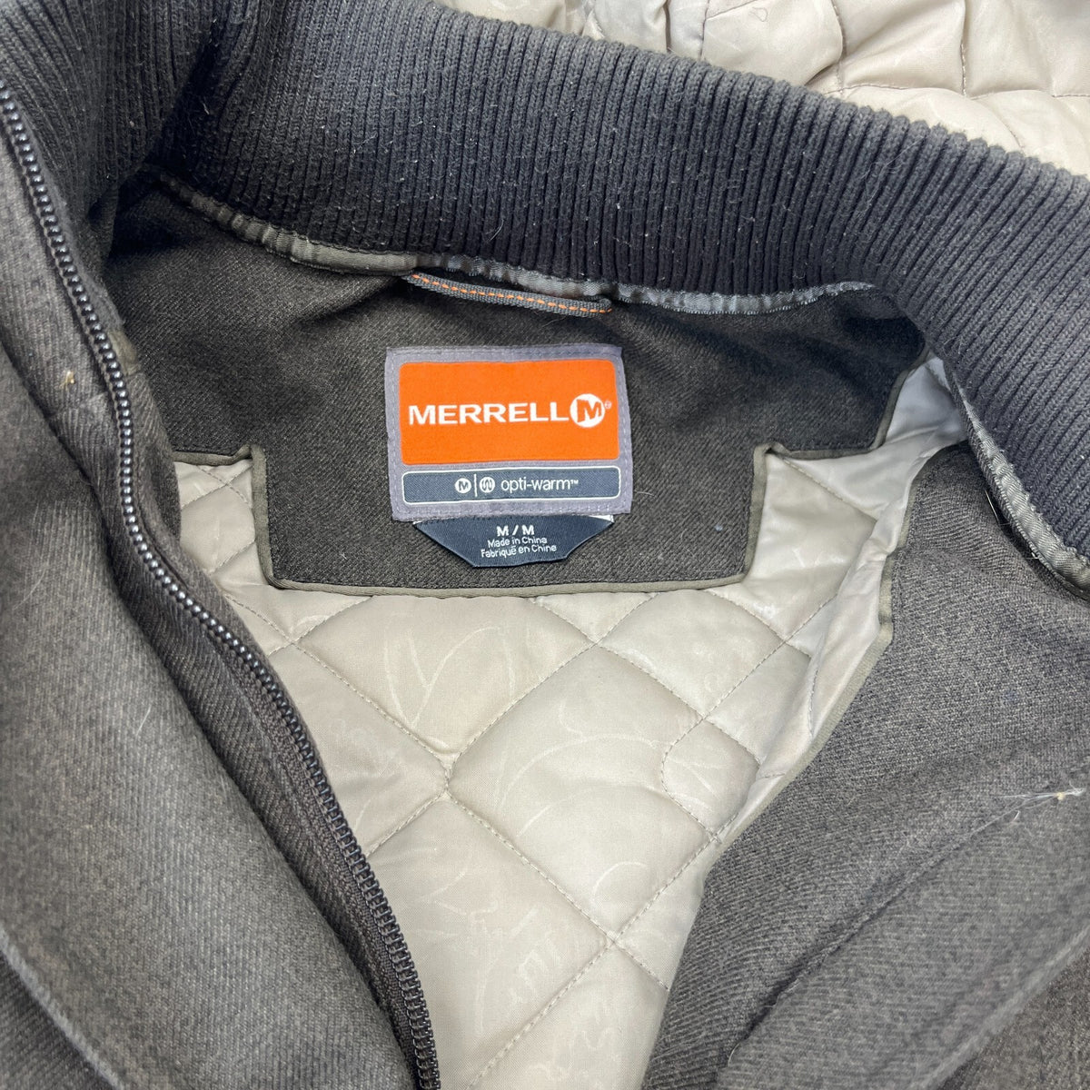 Merrell Womens Hooded Duffle Parka Khaki Brown Waterproof Insulated size M