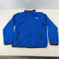 The North Face Men's Blue Fleece Full Zip Jacket with Zip Pockets size Large