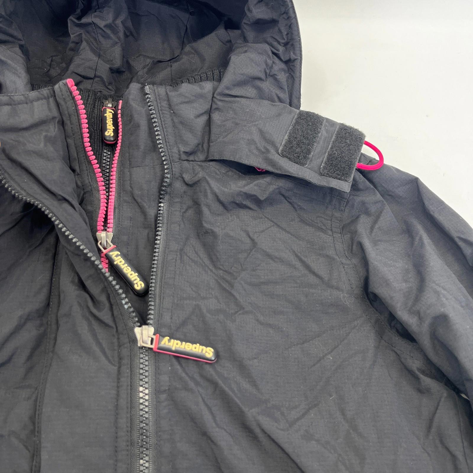 Superdry Professional Windcheater Jacket Women's size Small - Black / Pink