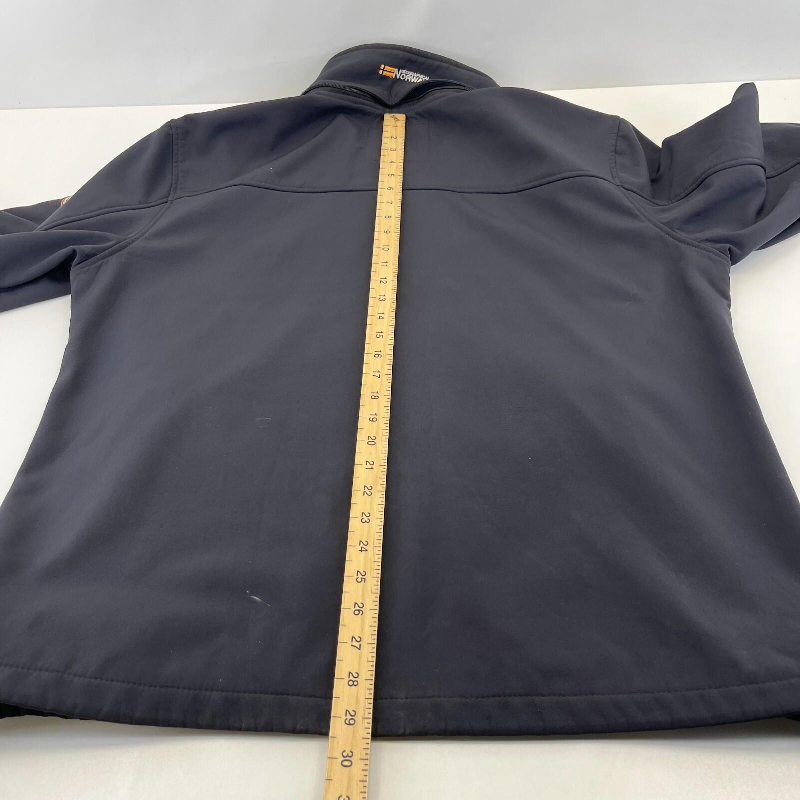 Geographical Norway Men's Softshell Jacket in Black UK size 2XL