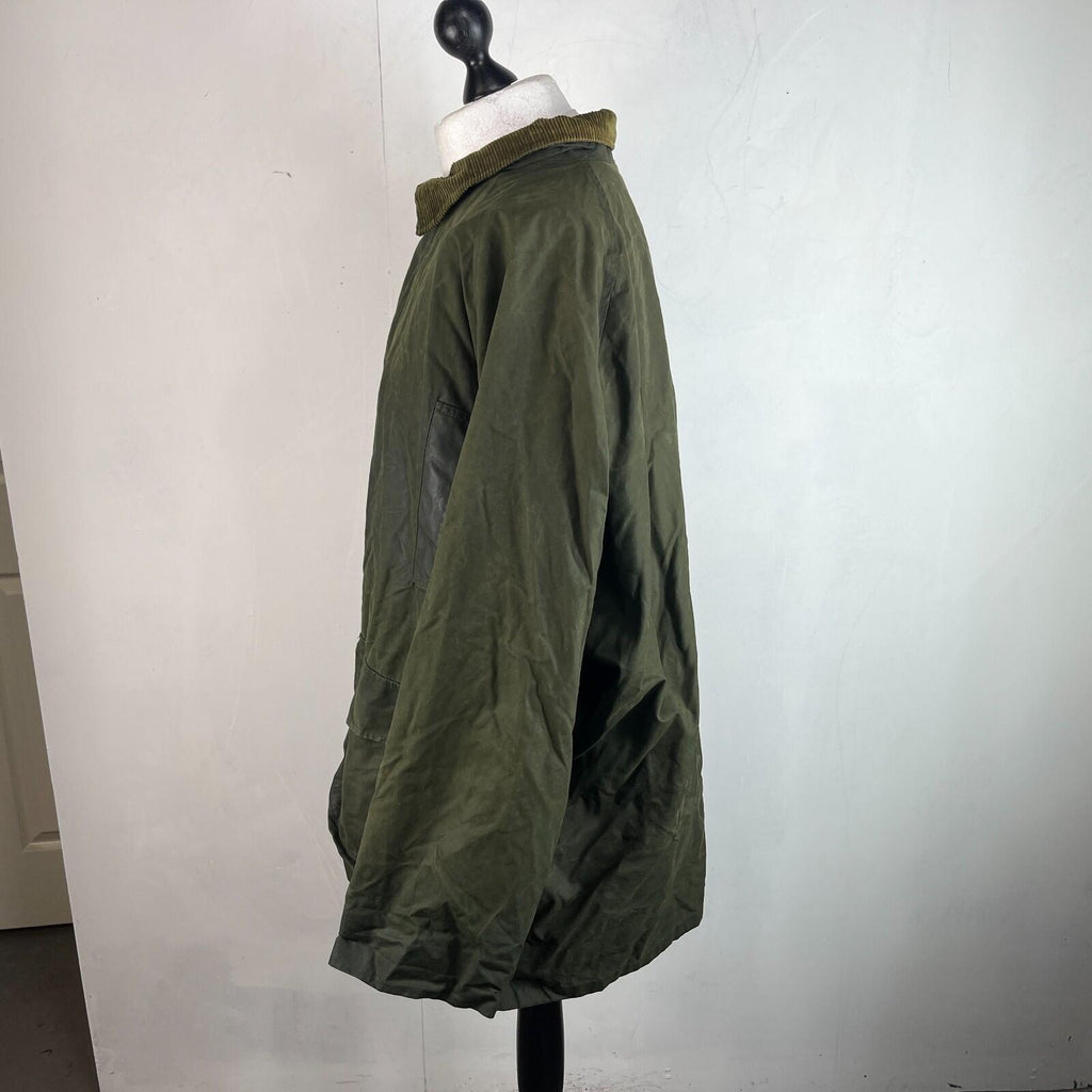 Decathlon Geologic Green Wax Jacket Size 3XL w/ Poachers Pocket Hunting Shooting