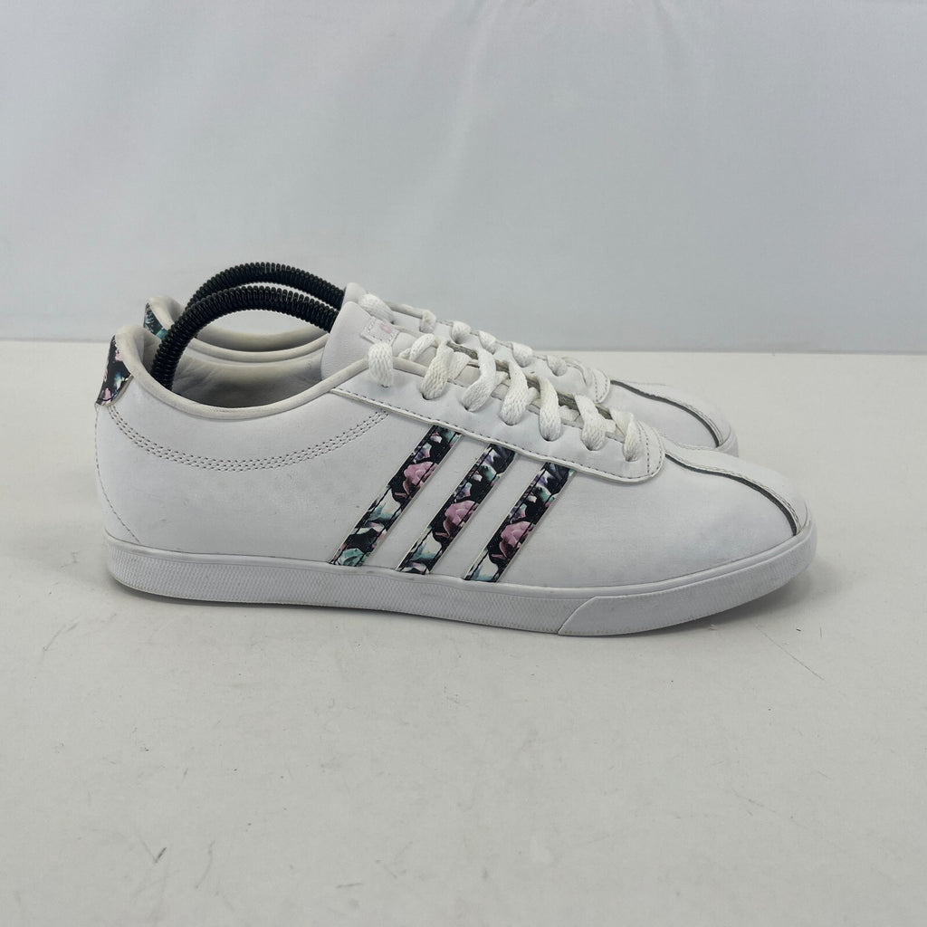 Adidas Ortholite Float Ladies White Trainers with Floral Stripes size UK 8 EU 42