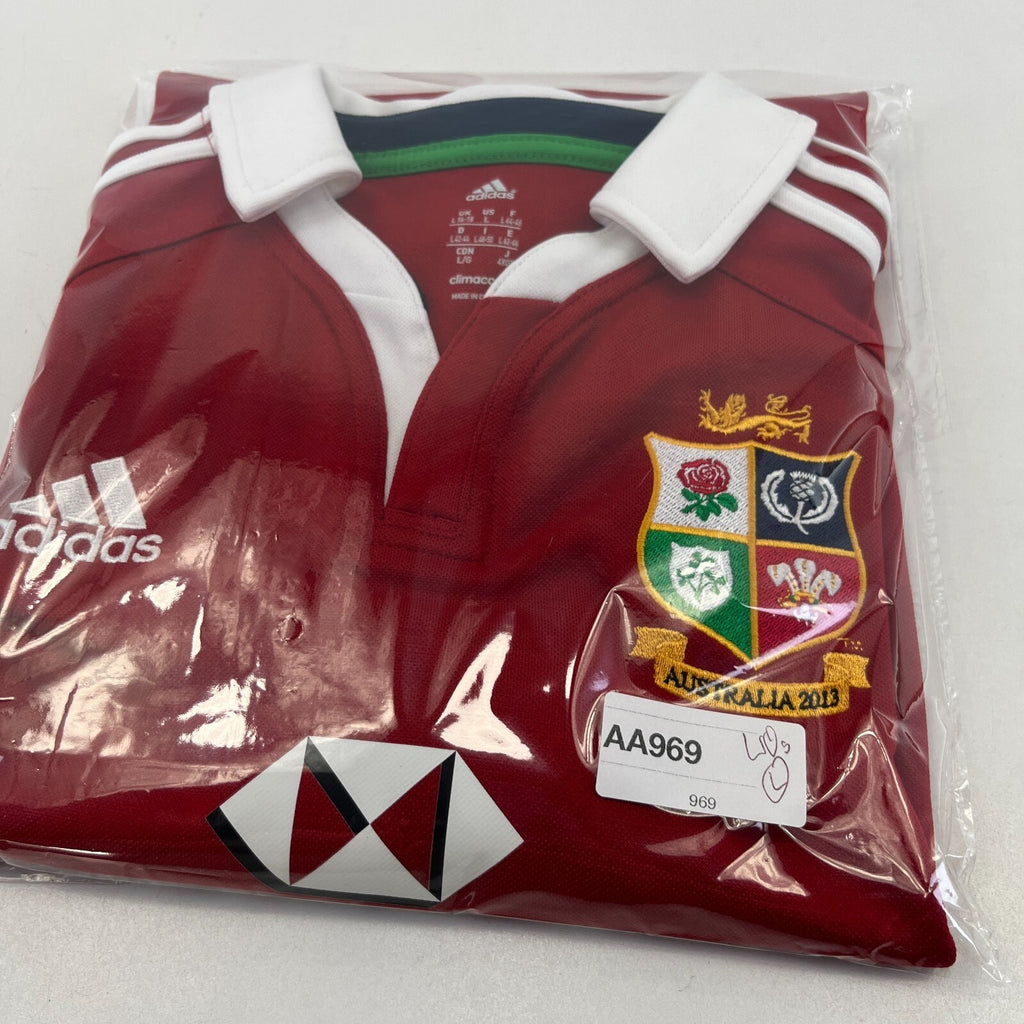 Adidas British Irish Lions 2013 Tour Rugby Union Shirt 125 Womens size L Red