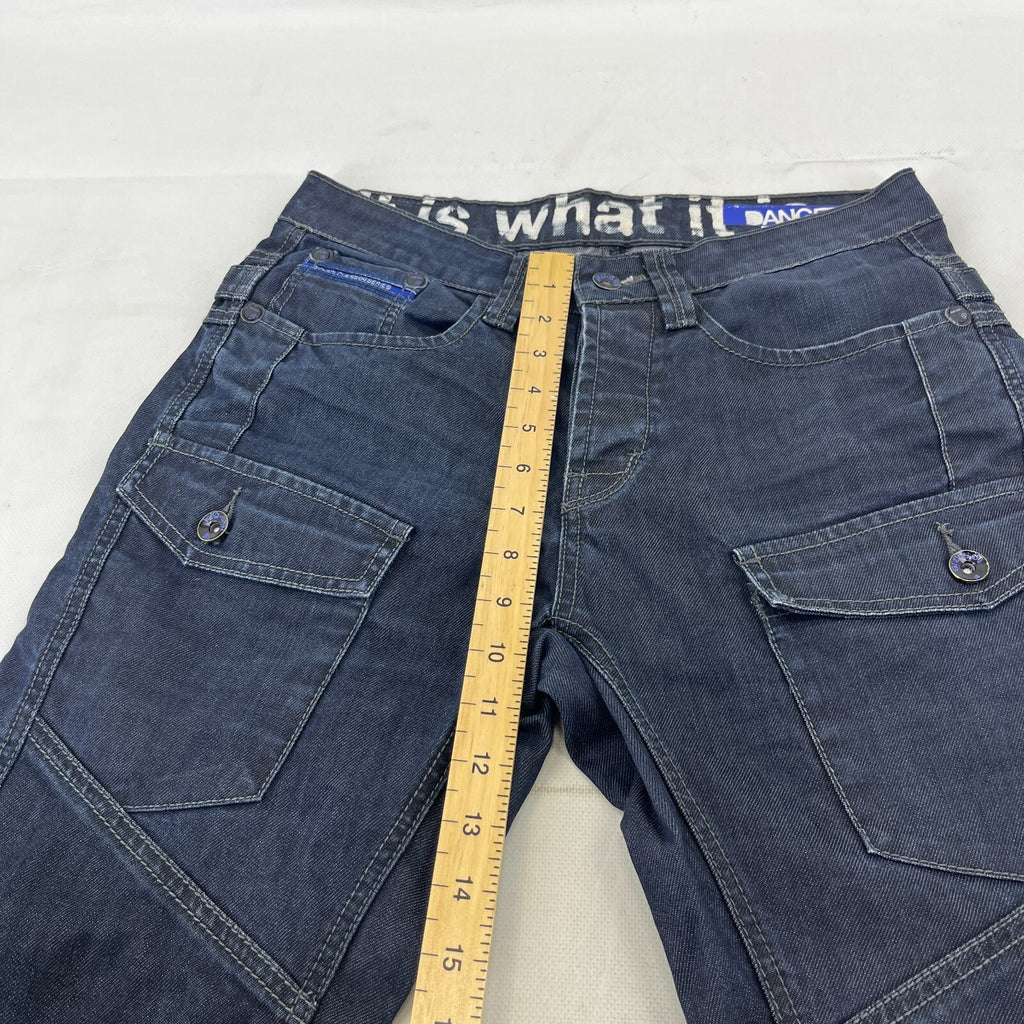 GIO GOI Blue Jeans Mens Denim Straight Leg  W32 L31