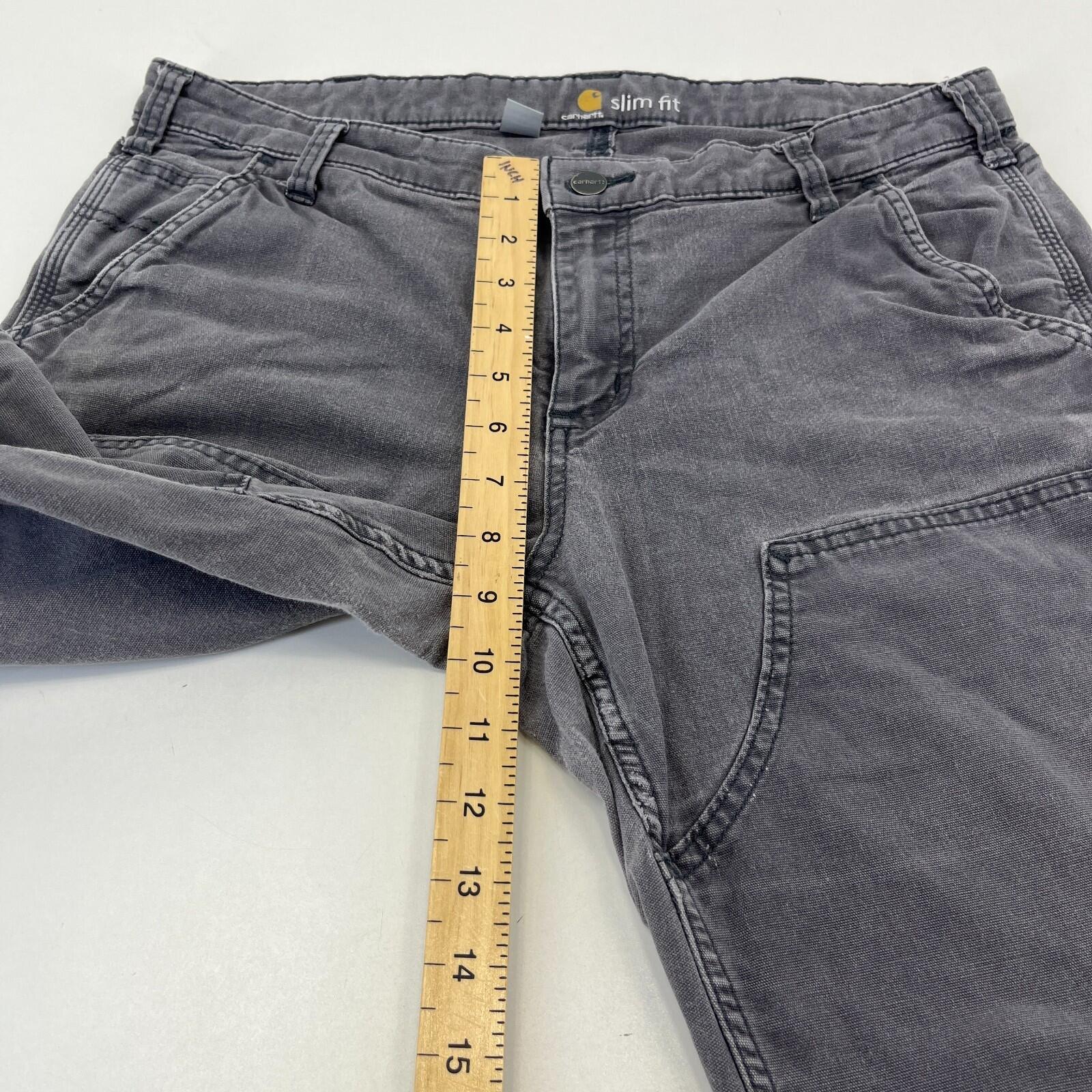 Carhartt Women’s Straight Stretch Workwear Jeans in Grey size 14 - Leg 30"
