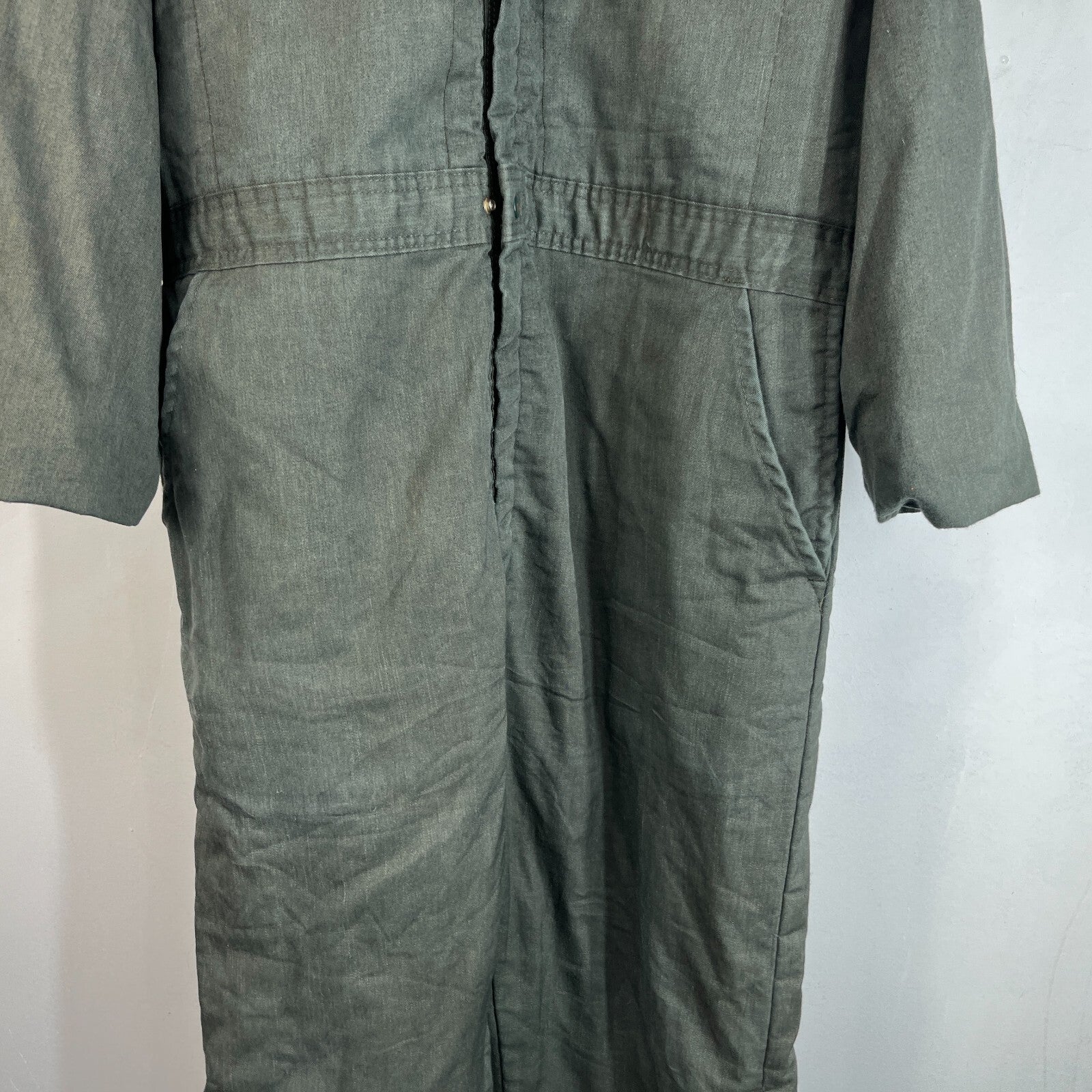 Key Imperial Green Heavy Duty Overalls Quilted Insulated Mens Large-Reg USA Made