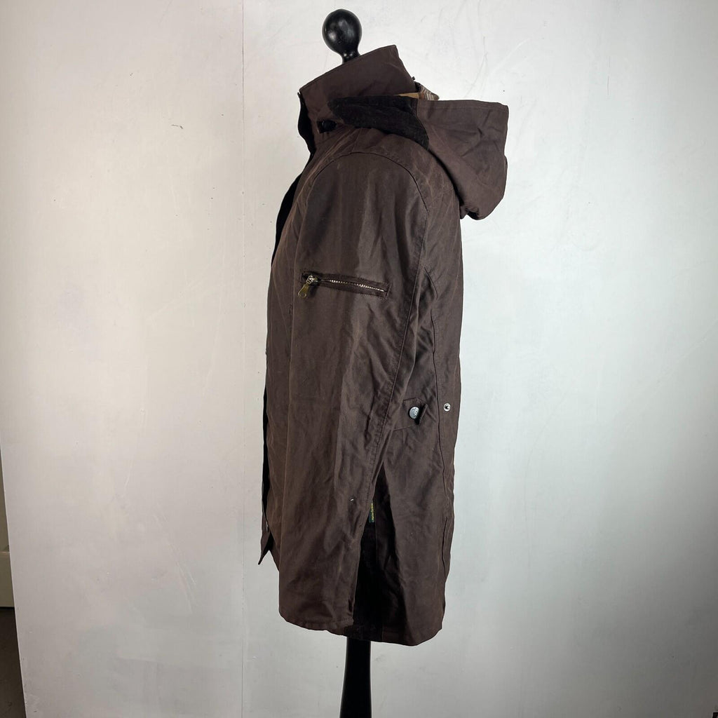 Vintage Hunter Outdoor Wax Jacket Womens 14 Brown Country Coat Made in England