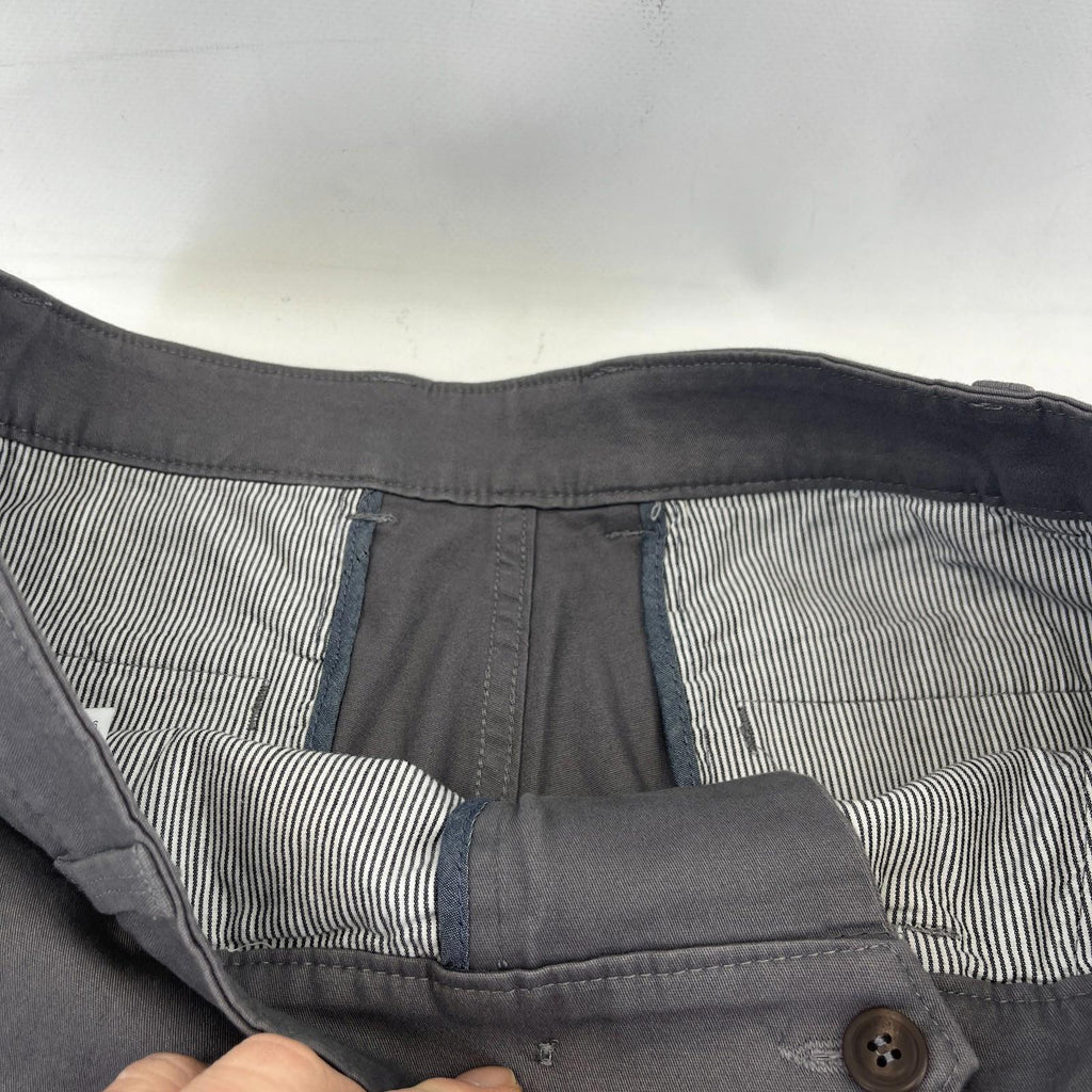 Brook Taverner Denver Chino Trousers in Grey Size 34L Cotton Stretch BNWT