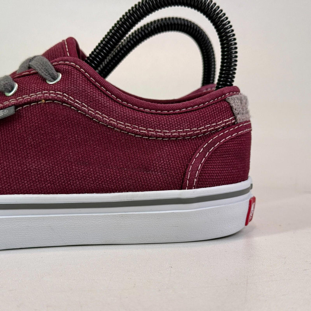 VANS Off the Wall Old Skool Classic Trainers Burgundy Red UK size 4 - VGC