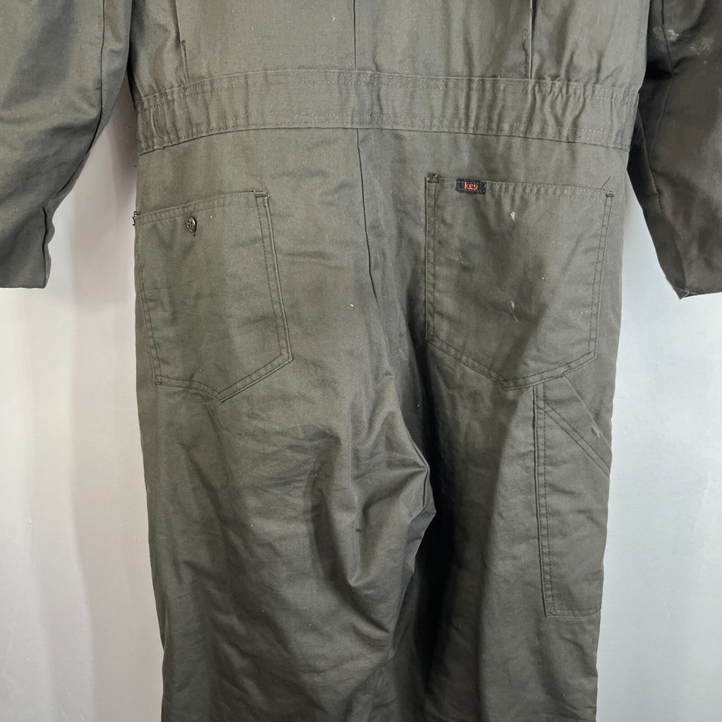 Key Imperial Green Heavy Duty Overalls Quilted Insulated Mens Large-Reg USA Made