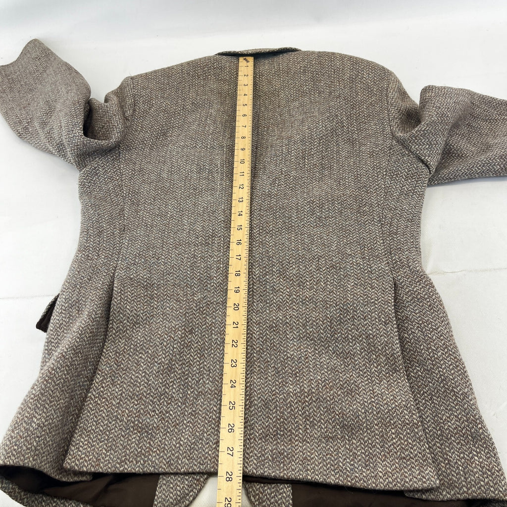 John Lewis Harris Tweed Herringbone Blazer Sport Coat Jacket Beige size 40R