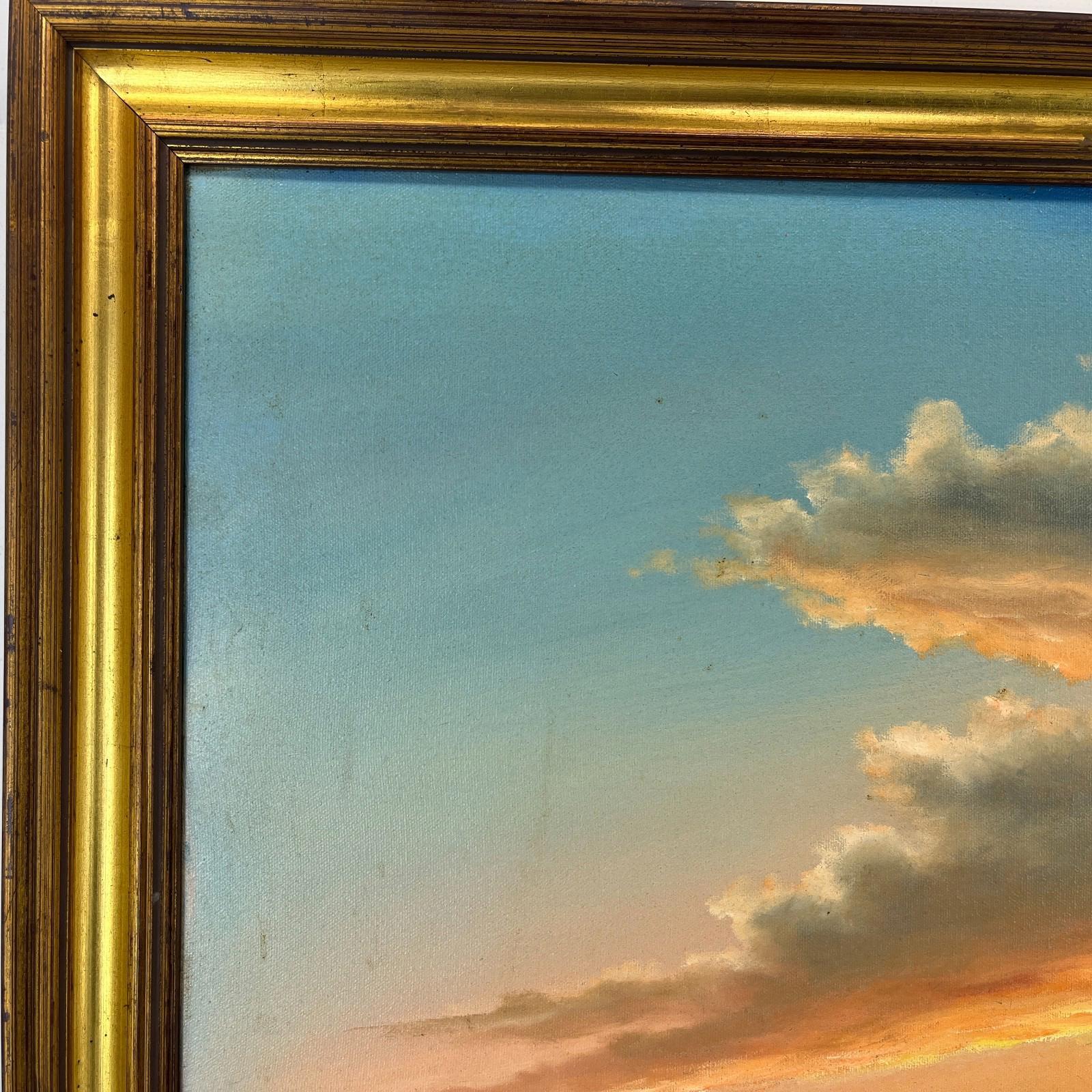 Keith English (1935-2016) "Into the Sun" Large Oil On Canvas with Providence