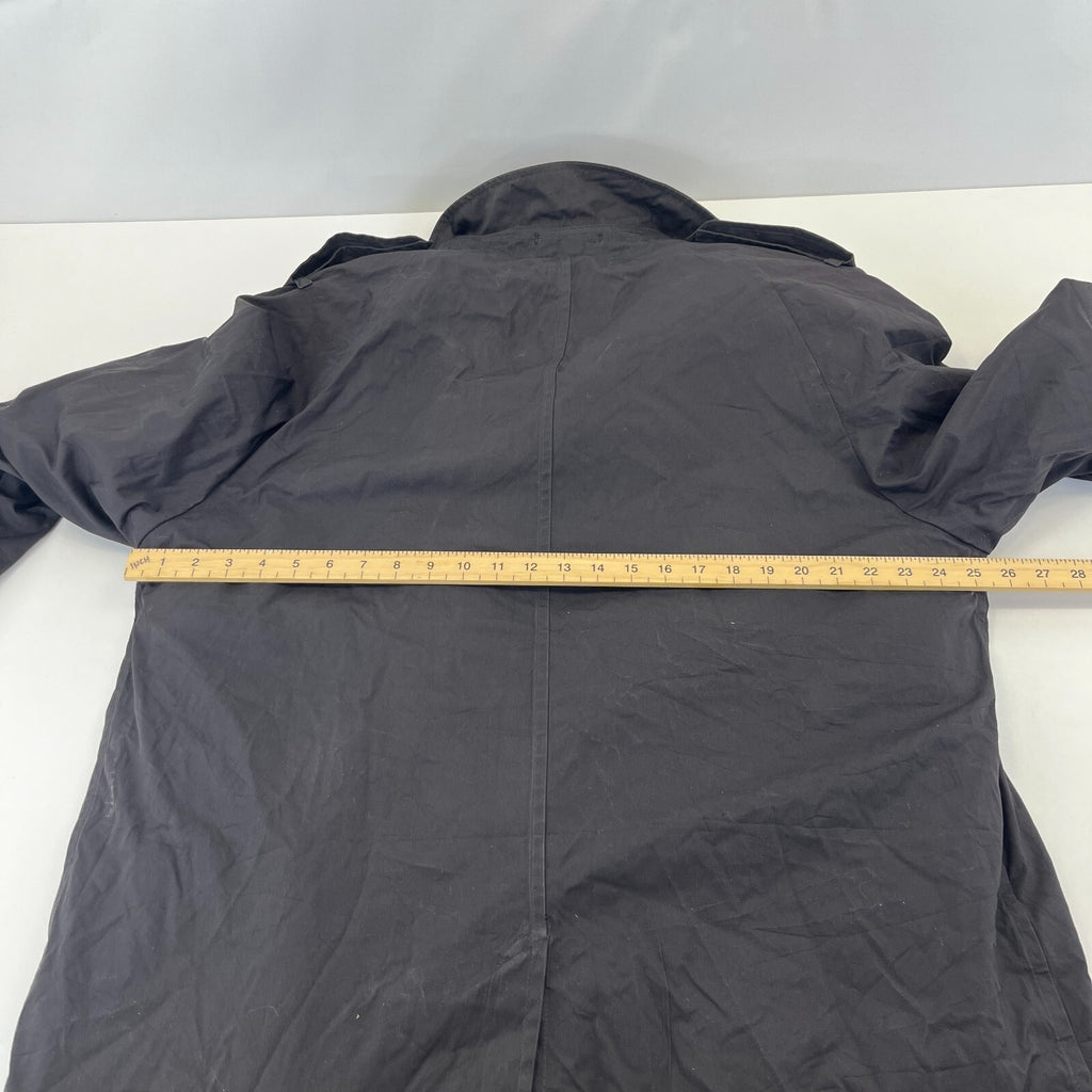 Genuine US Navy Black Trench Coat with Removable Liner size 44R Formal Military
