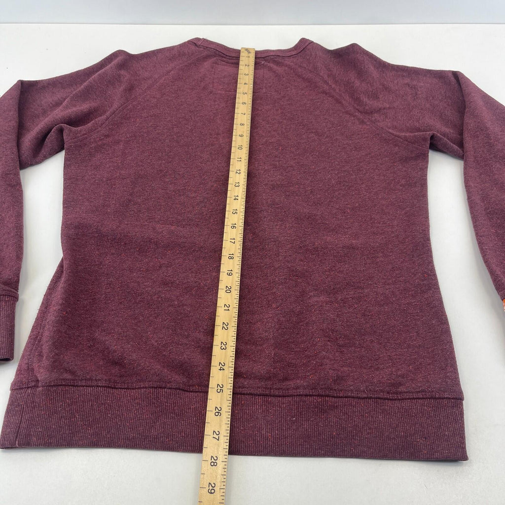 SuperDry Premium Black Label Sweatshirt in Burgundy Red size Large