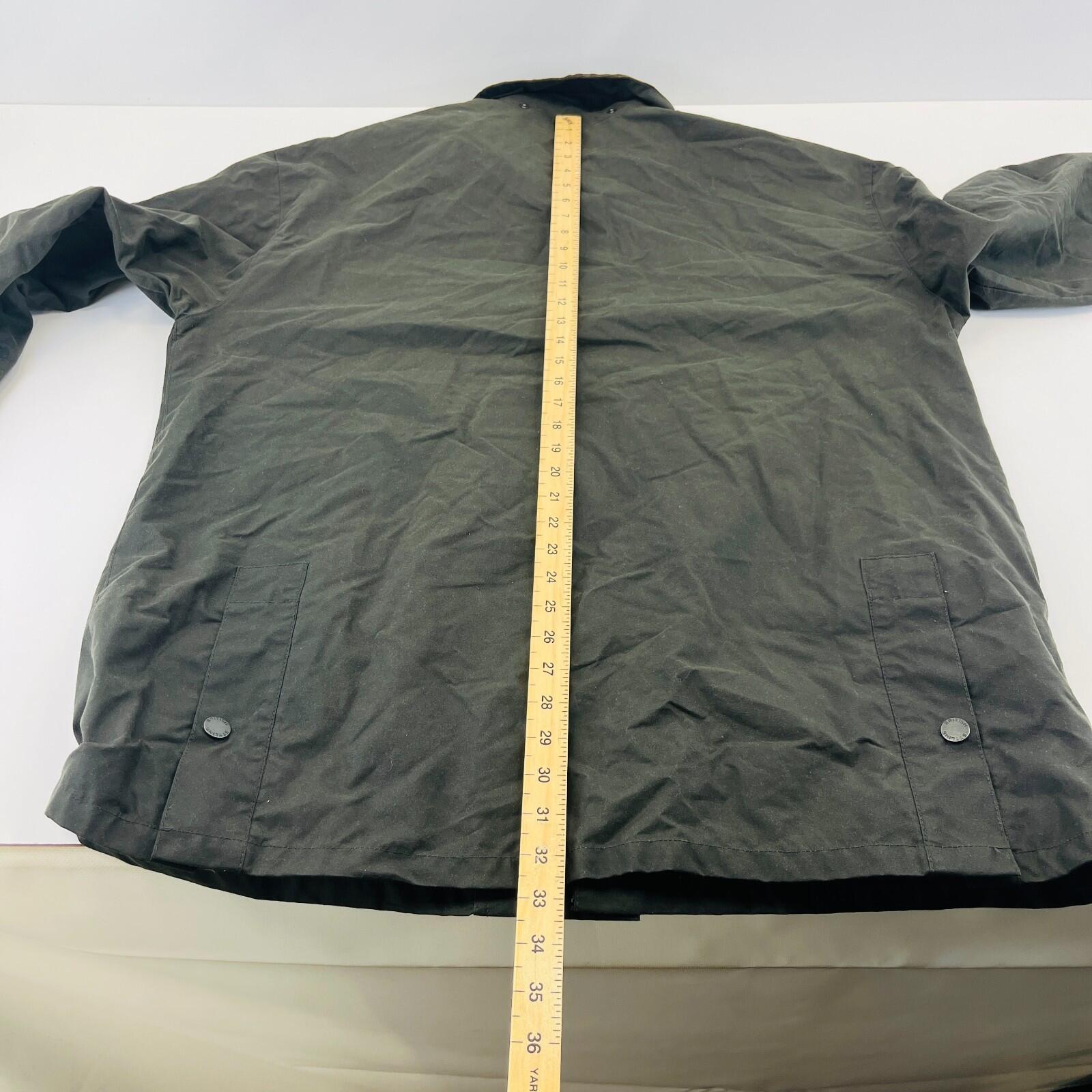 Crane Wax Jacket in Black Waxed Cotton size Large