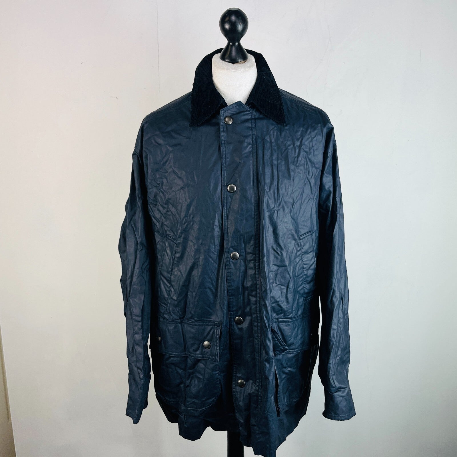 Glengreen Made in England Wax Jacket in Black size Large