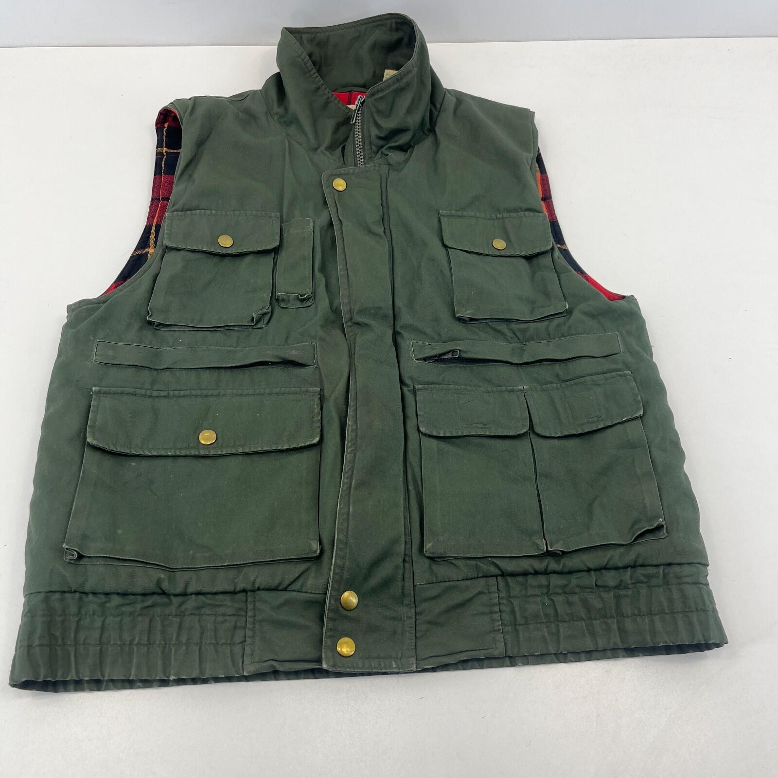 Appalachian Trail Quilted Waistcoat Gilet Vest Green Fishing size S