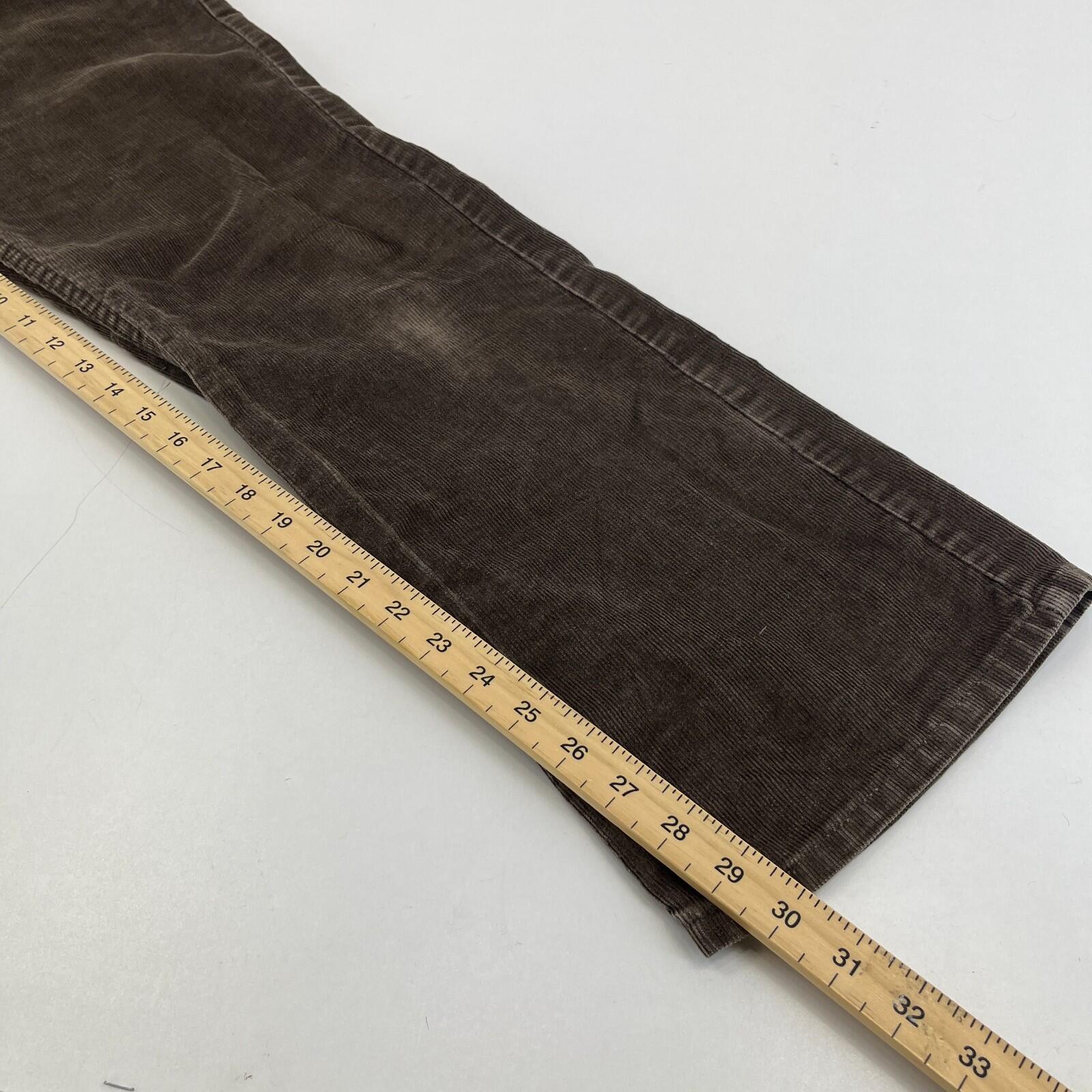 Levi's 527 Low Boot Cut Corduroy Trousers - Brown Cords W33" L30" Levi Strauss