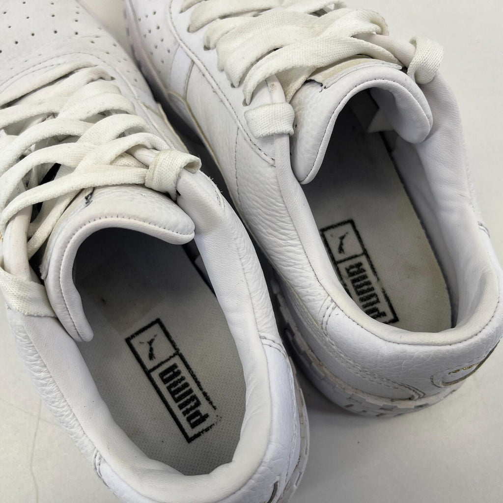 Puma Cali Chunky White Leather Trainers size UK 6  EU 39