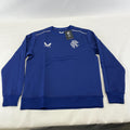 Official Glasgow Rangers FC Blue Match Day Sweatshirt Pullover Ladies size 12