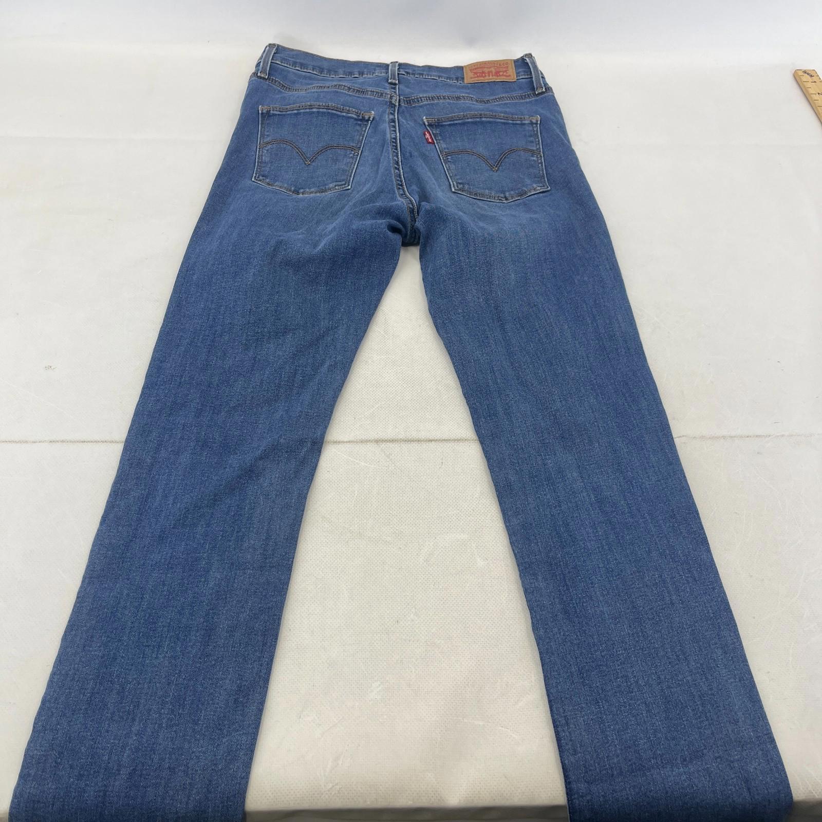 Levi's Slimming Skinny Stretch Jeans Women's W28" L32" Mid Blue Denim