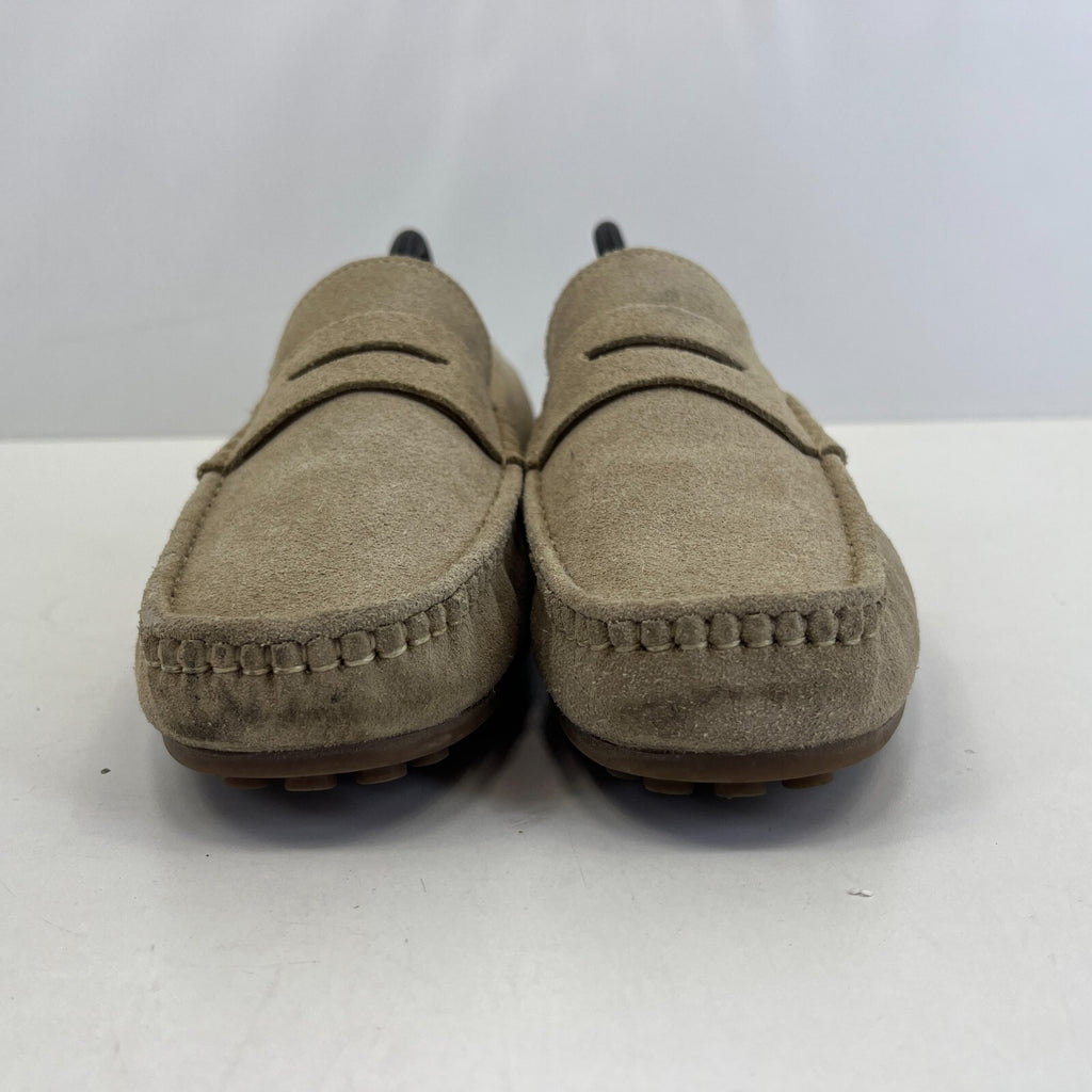 Chatham Parker Shoes Men’s Suede Leather Moccasin Loafers size 8 Beige